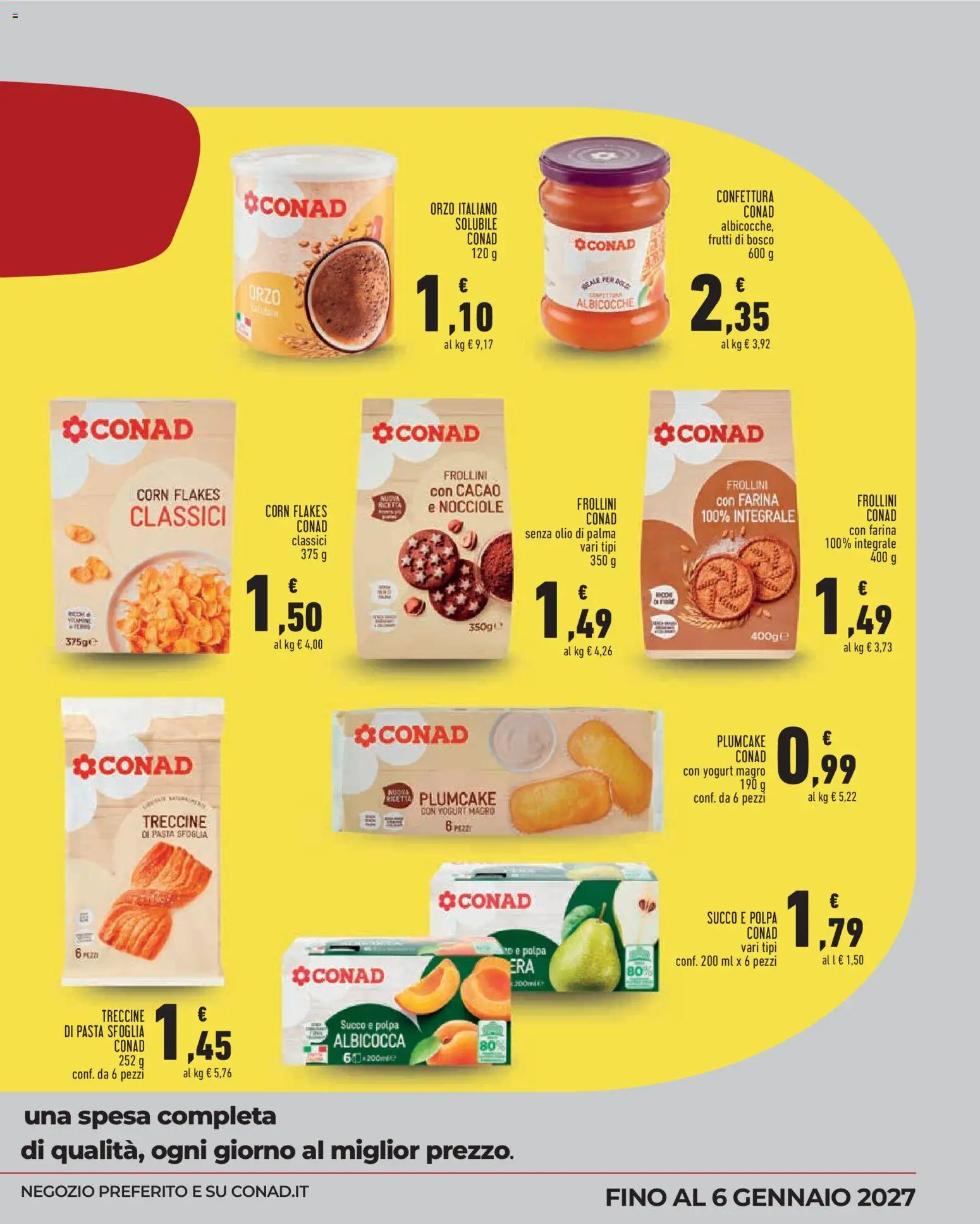 Volantino Conad del 16/09/2026 | Pagina: 5 | Prodotti: Frutti di bosco, Yogurt, Olio, Plumcake