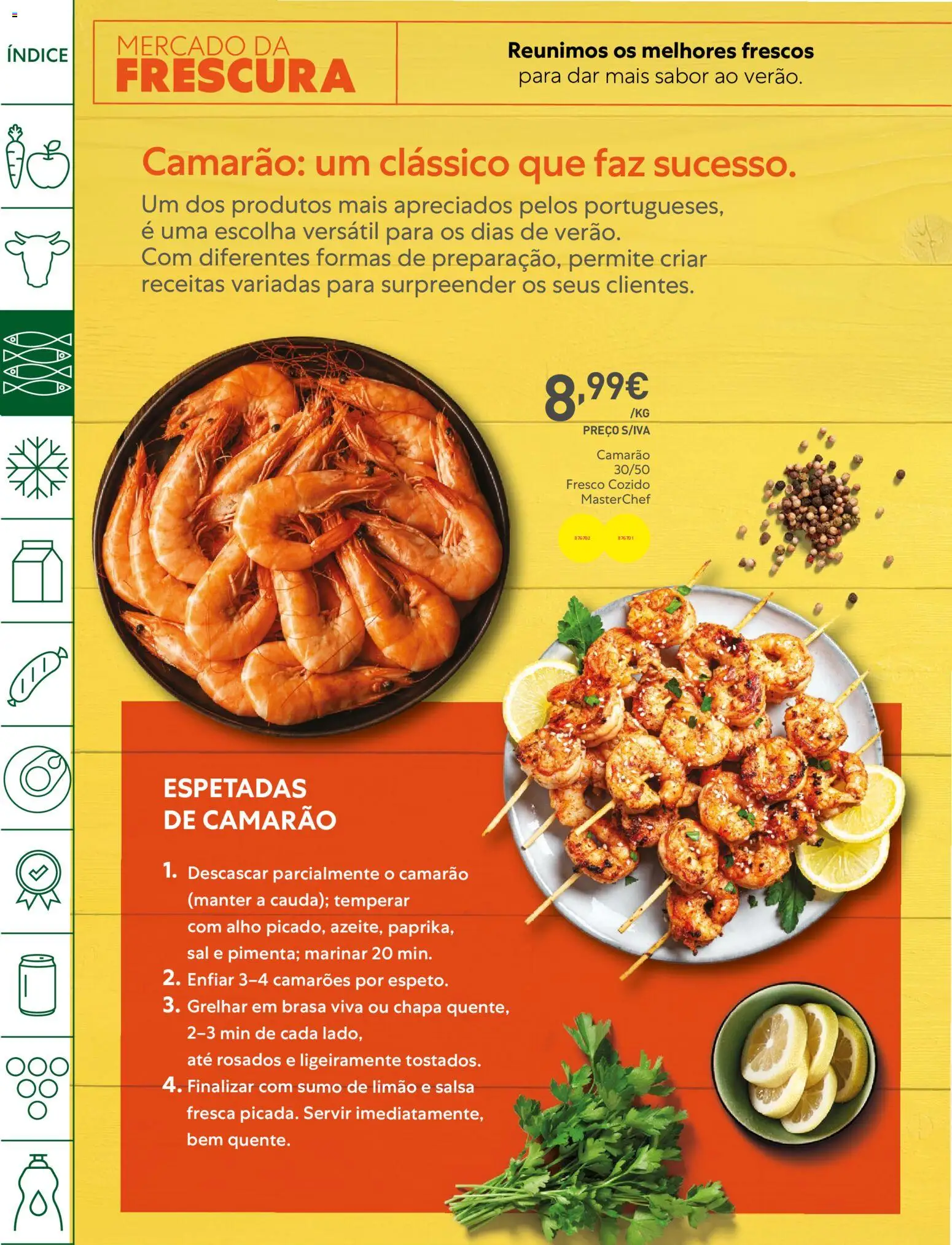 Recheio Horeca │ válido de 14/07/2026 | Página: 6 | Produtos: Camarão, Sal, Sumo