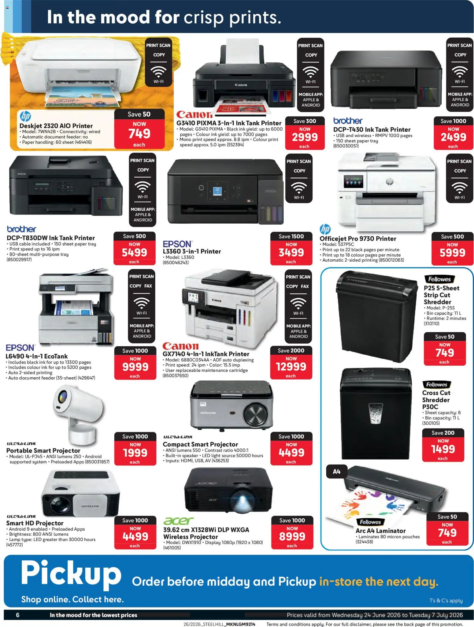 New Makro catalogue – valid from 24/06/2026 | Page: 6 | Products: Printer, Speaker, Tank, Paper