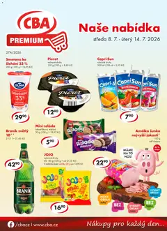 Náhled letáku CBA leták - Premium od 08.07.2026