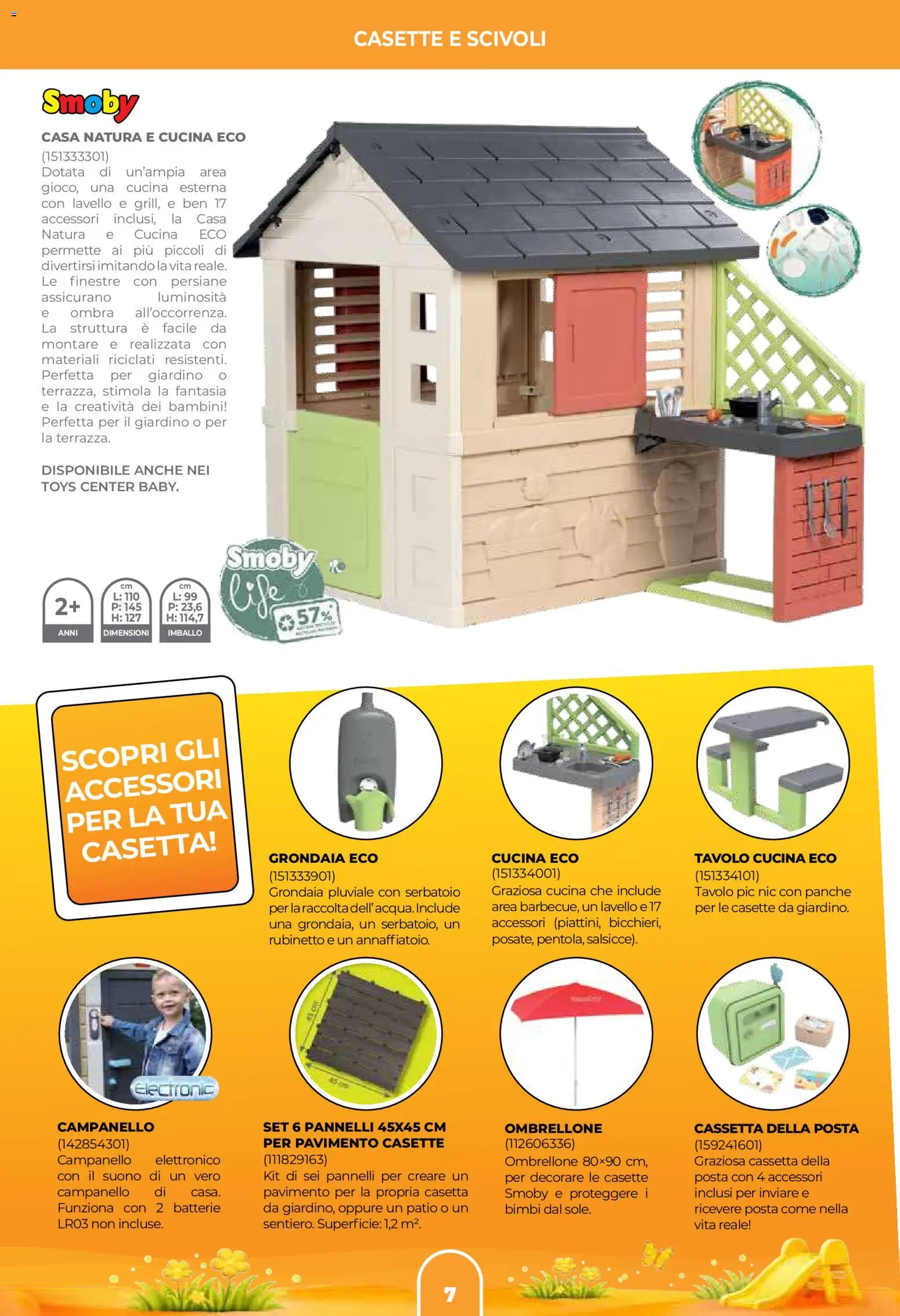 Volantino Toys Center del 02.04.2026 | Pagina: 9 | Prodotti: Pavimento, Ombrellone, Lavello, Batterie