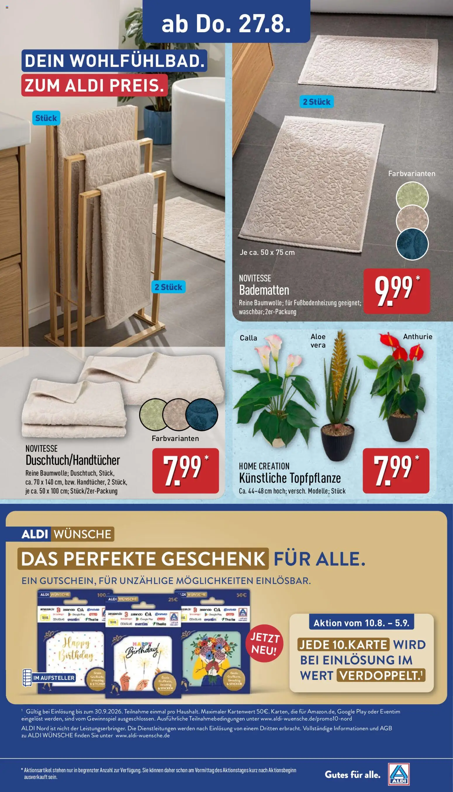 Aldi Prospekt – gültig ab 24.08.2026 | Seite: 8 | Produkte: Home creation