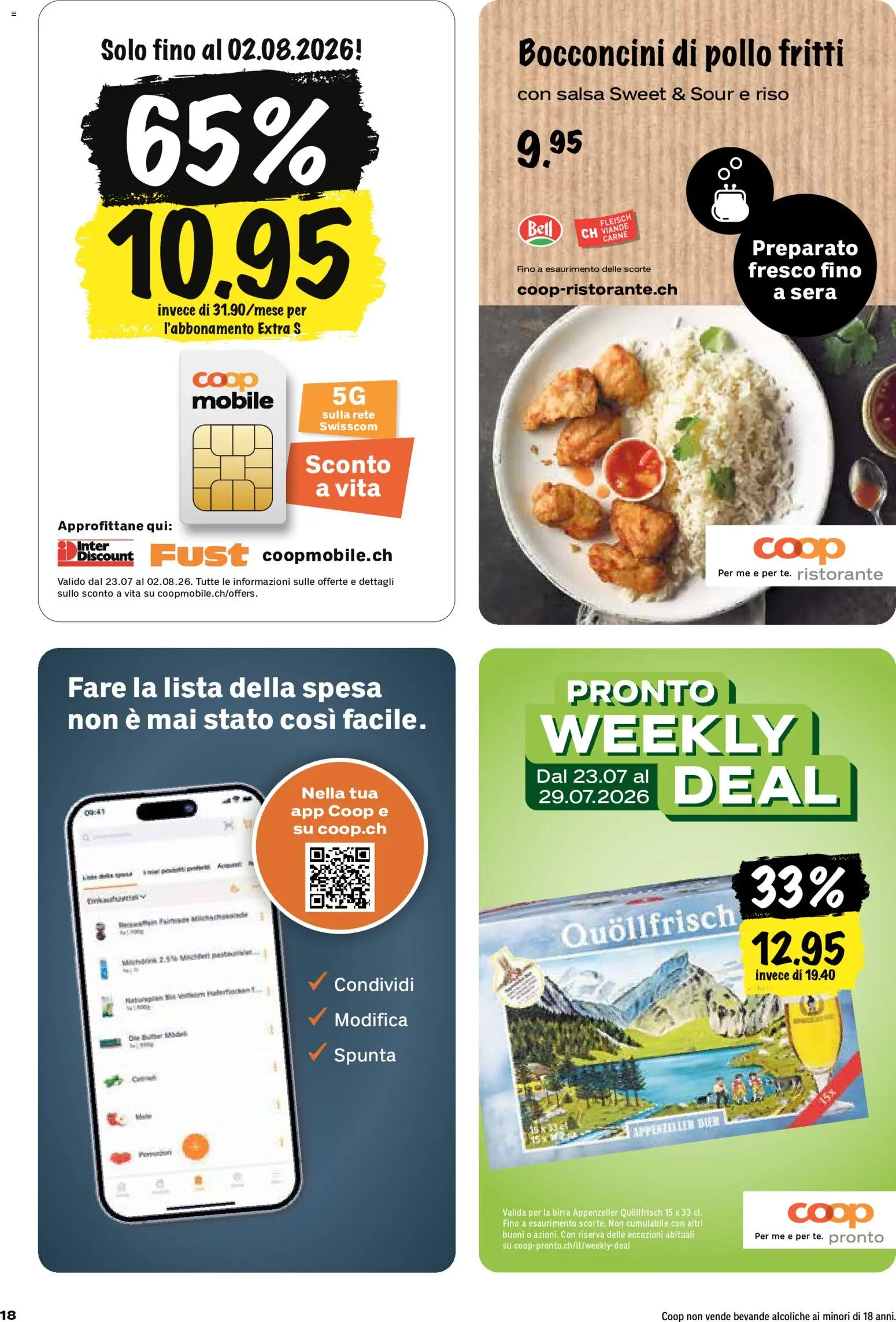Coop aktionen IT – gültig ab 23.07.2026 | Seite: 18 | Produkte: Bier