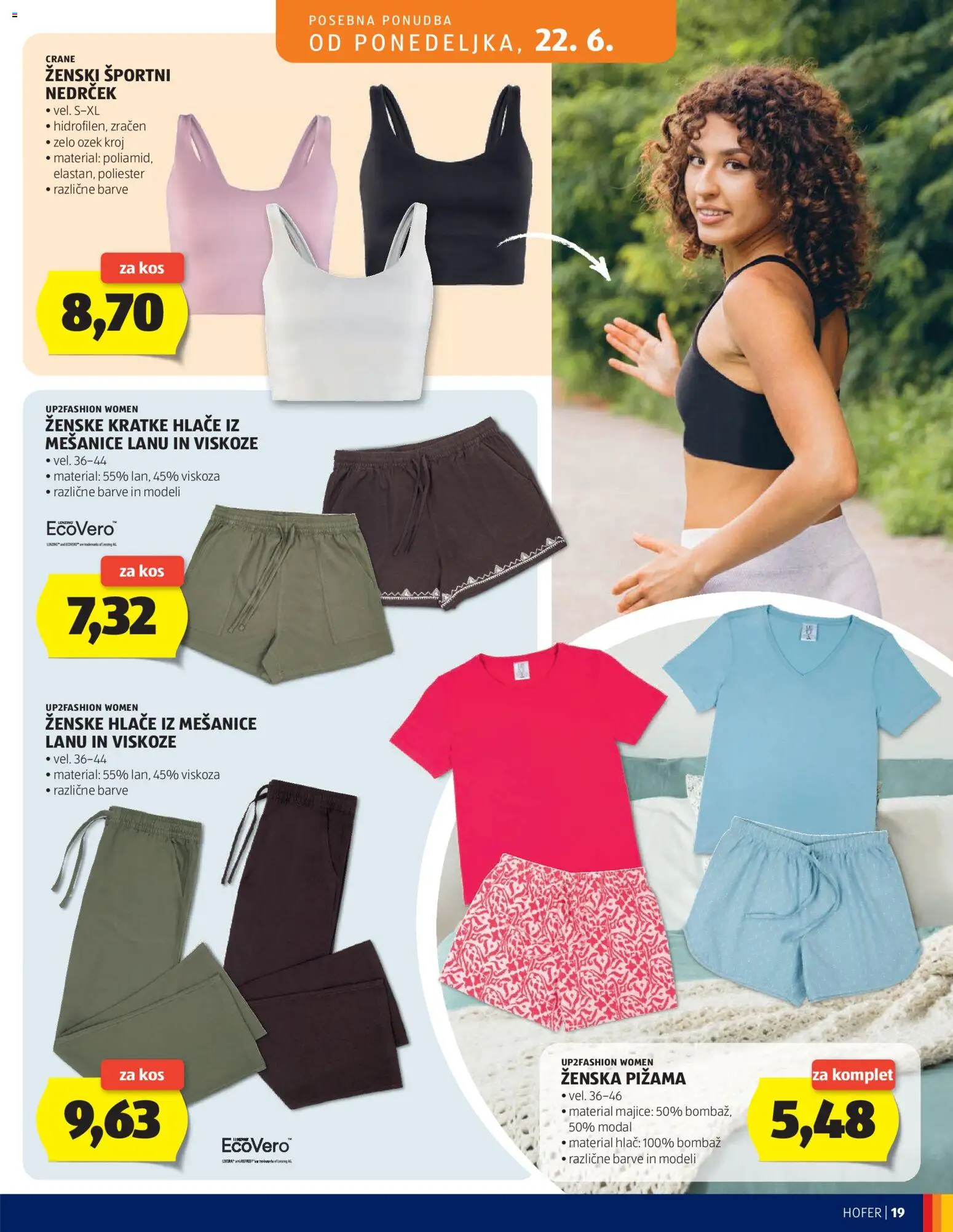 Hofer SI katalog | vrijedi od 17.06.2026 | Stranica: 19 | Proizvodi: Hlače, Kratke hlače
