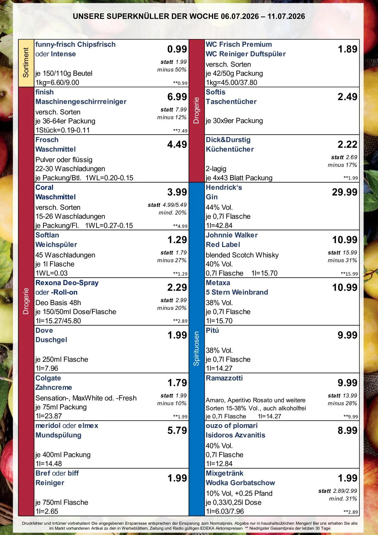 Simmel Bayern – gültig ab 06.07.2026 | Seite: 3 | Produkte: Ouzo, Finish, Metaxa, Wodka