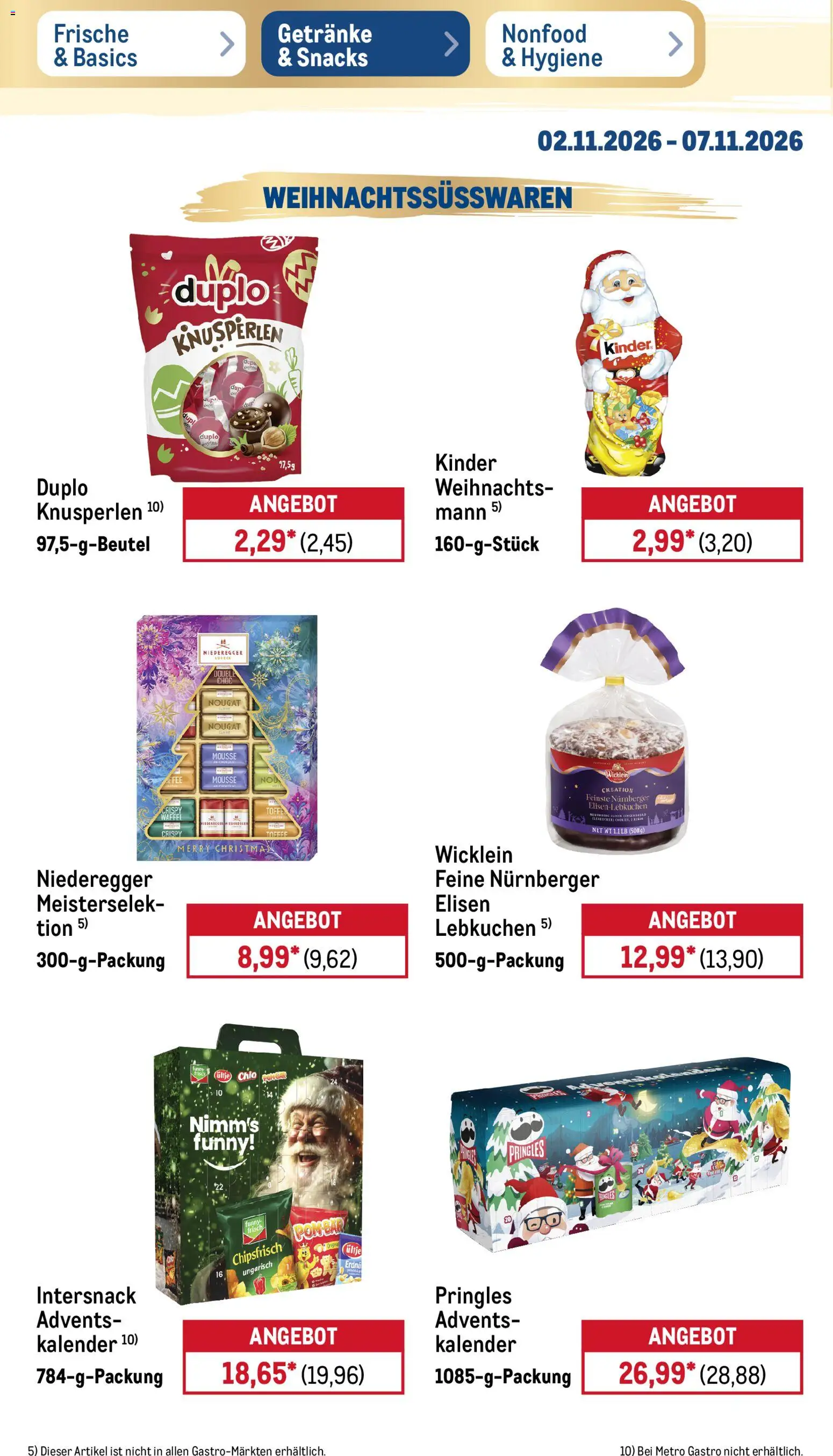 Metro Black Friday – gültig ab 02.11.2026 | Seite: 24 | Produkte: Met, Funny frisch, Pringles