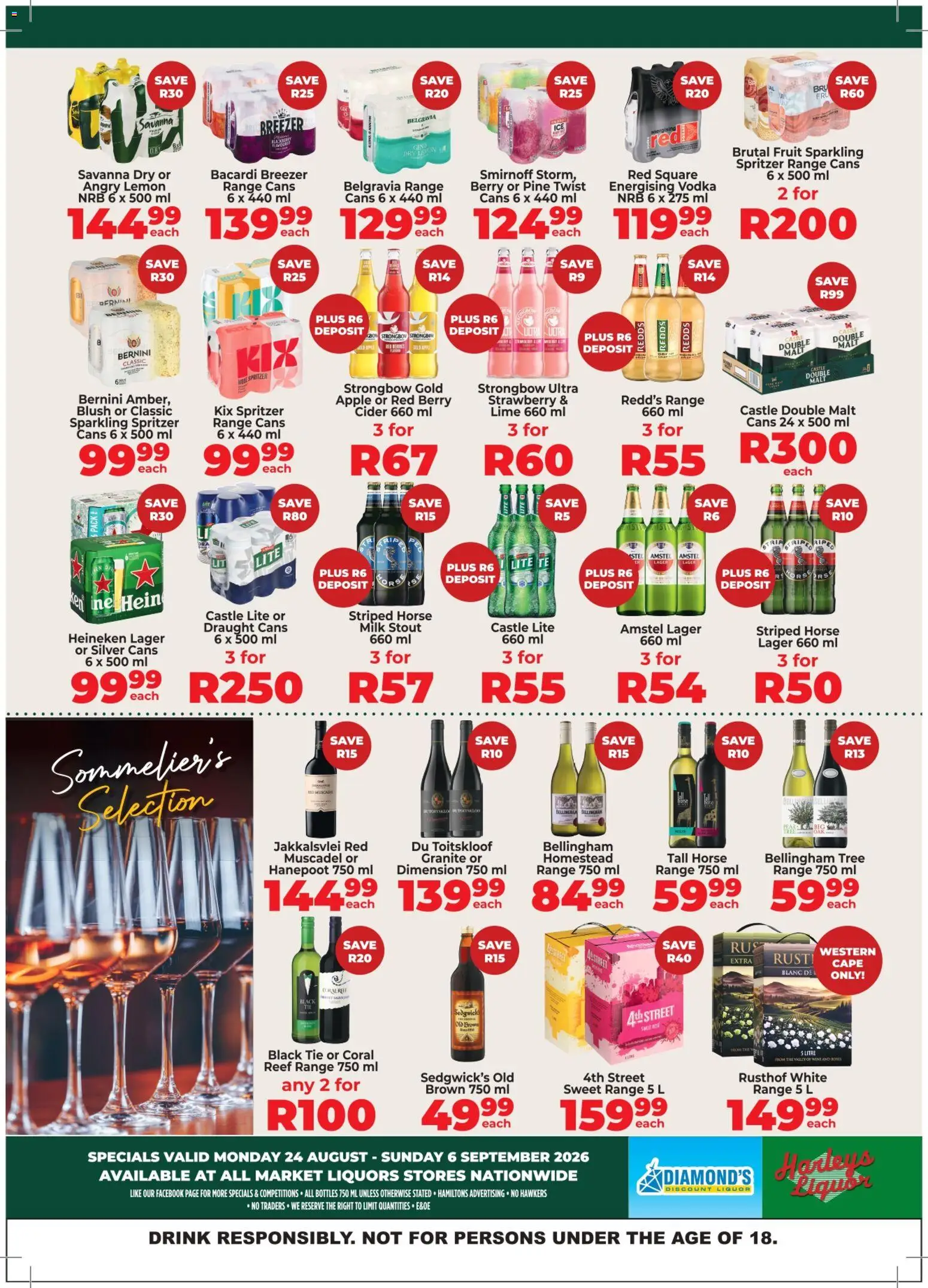 New Diamond Discount Liquors catalogue – valid from 24/08/2026 | Page: 2 | Products: Cider, Wine, Blush, Vodka