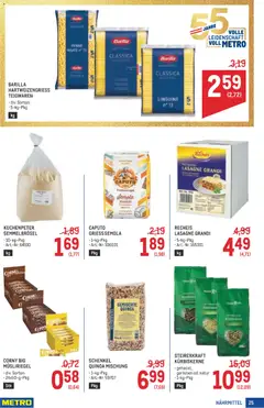 Metro angebote Profi ab 20.08.2026 gültig | Seite: 25 | Produkte: Grieß, Barilla
