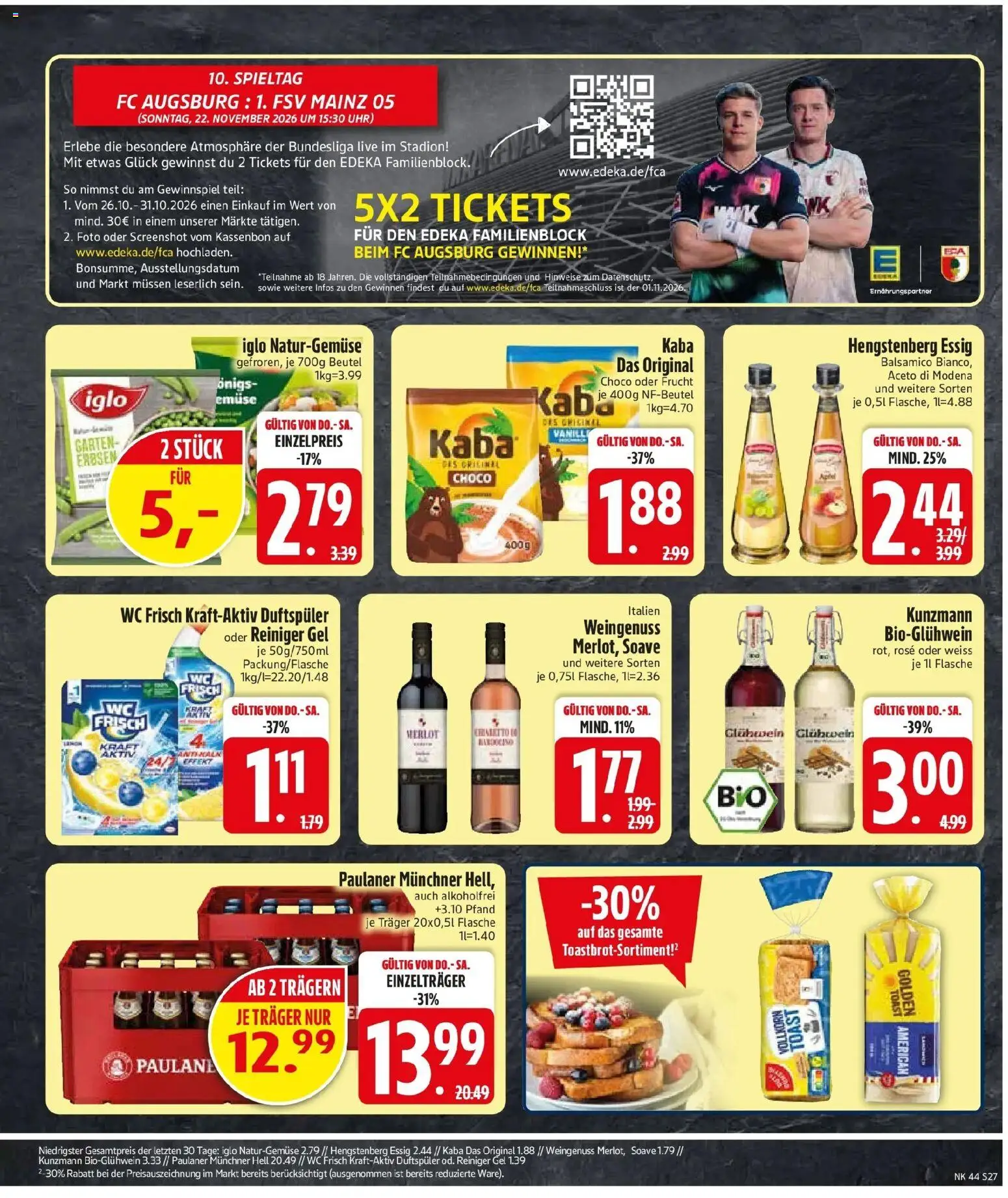 Edeka Prospekt München (ab 26.10.2026) » Angebote Online | Seite: 31 | Produkte: Balsamico, Essig, Iglo, Uhr