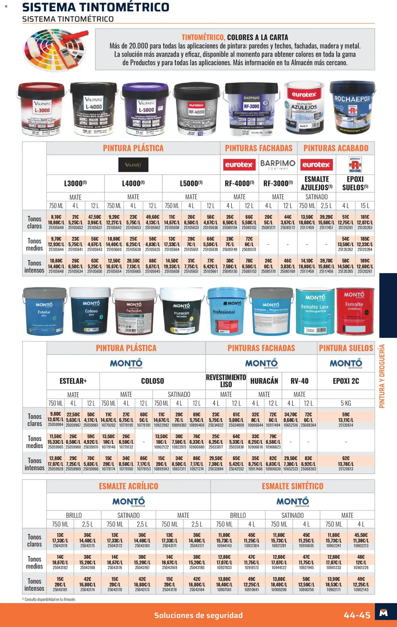 Obramat - Reformas Otono Imprenta Almacenes 21 Burgos 2026 │ válido desde el 09/10/2026 | Página: 45 | Productos: Pintura plástica, Azulejos