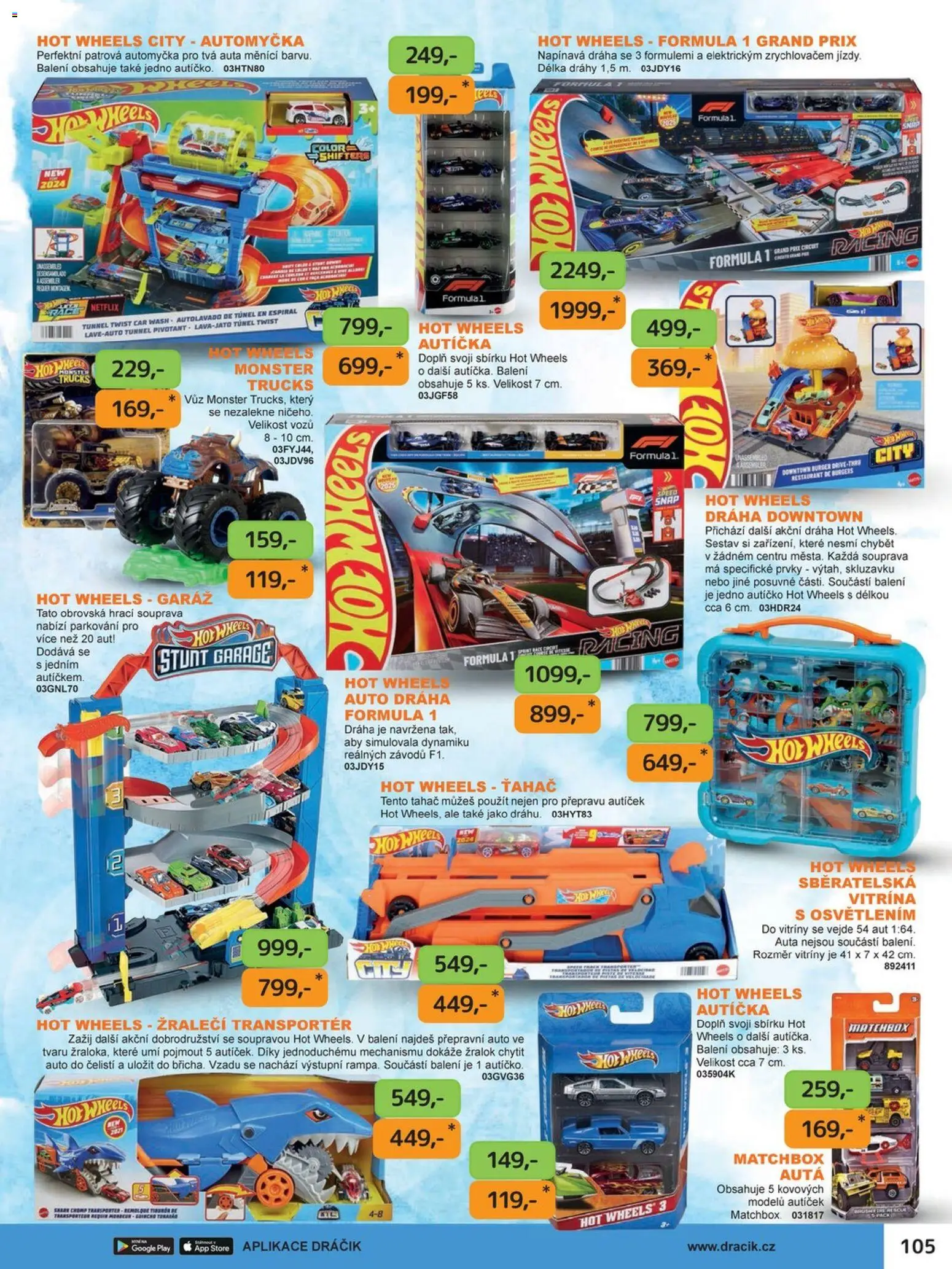 Dráčik katalog - Vánoce od 08.10.2026 | Strana: 105 | Produkty: Monster, Vitrína, Hot Wheels, Sběratelská vitrína