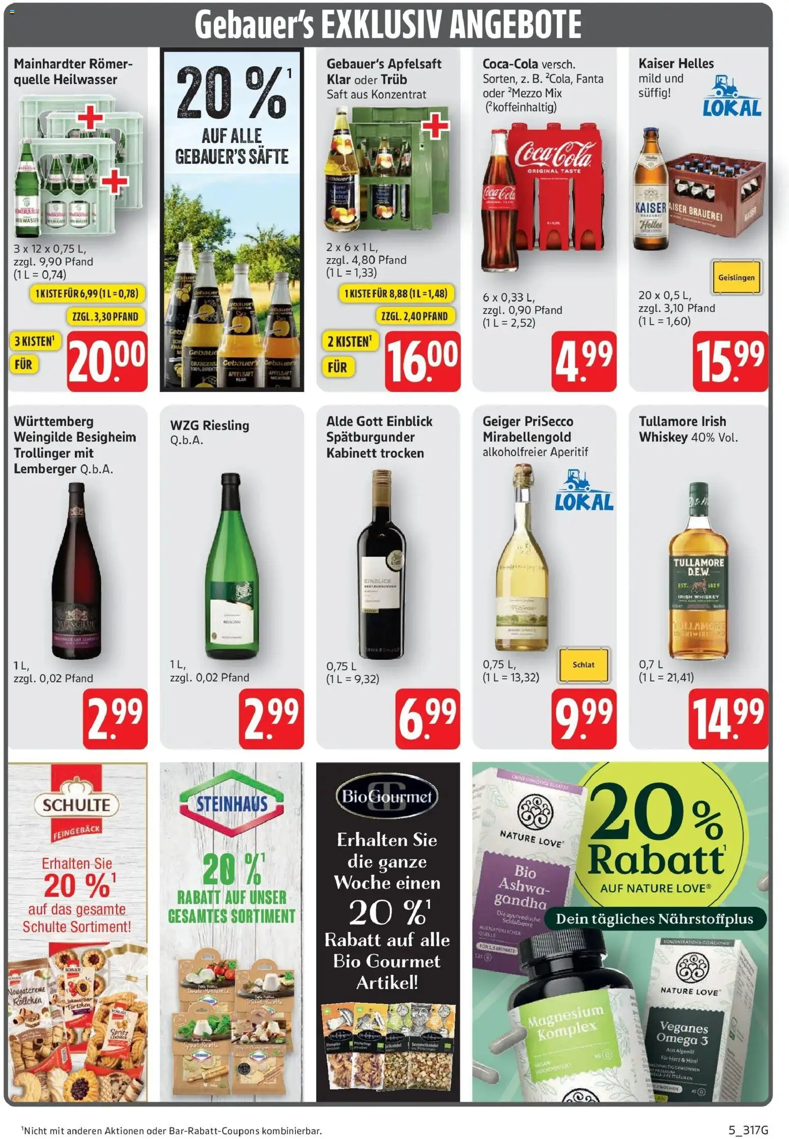 Edeka Prospekt Filderstadt-Bonlanden – gültig ab 28.09.2026 | Seite: 5 | Produkte: Fanta, Apfelsaft, Saft, Whiskey