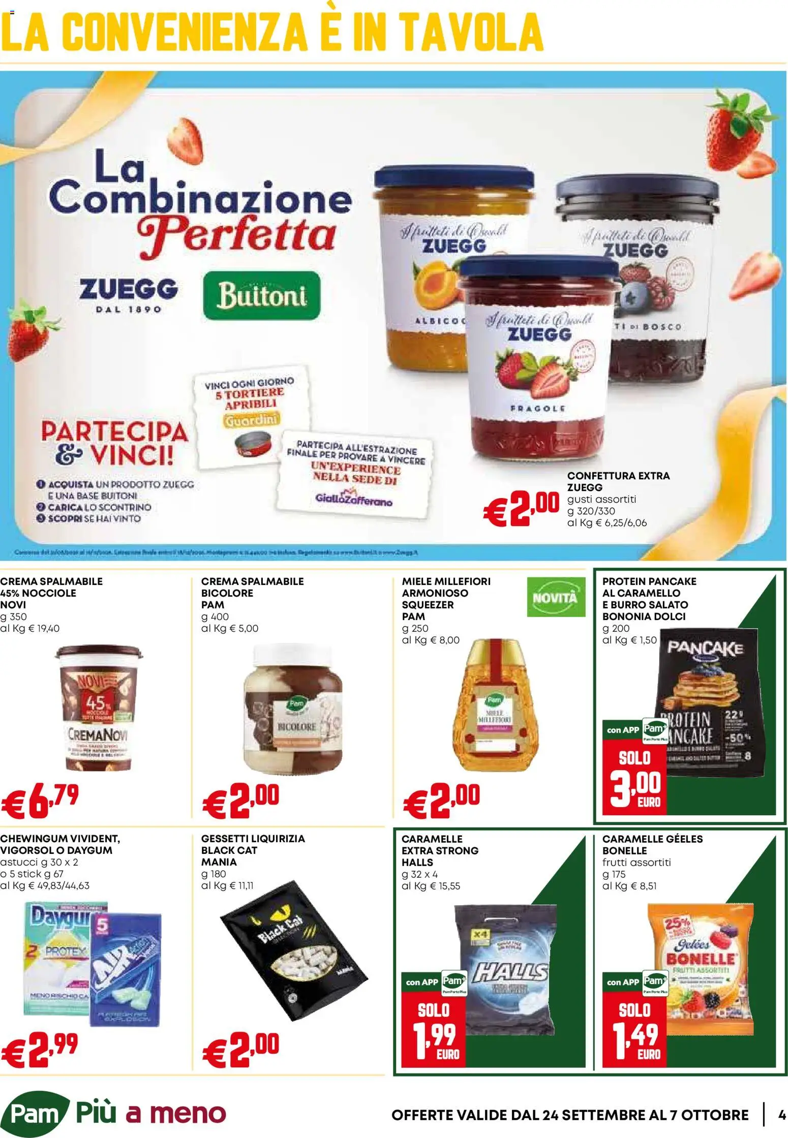 Volantino PAM del 24/09/2026 | Pagina: 4 | Prodotti: Crema, Burro, Nocciole, Miele