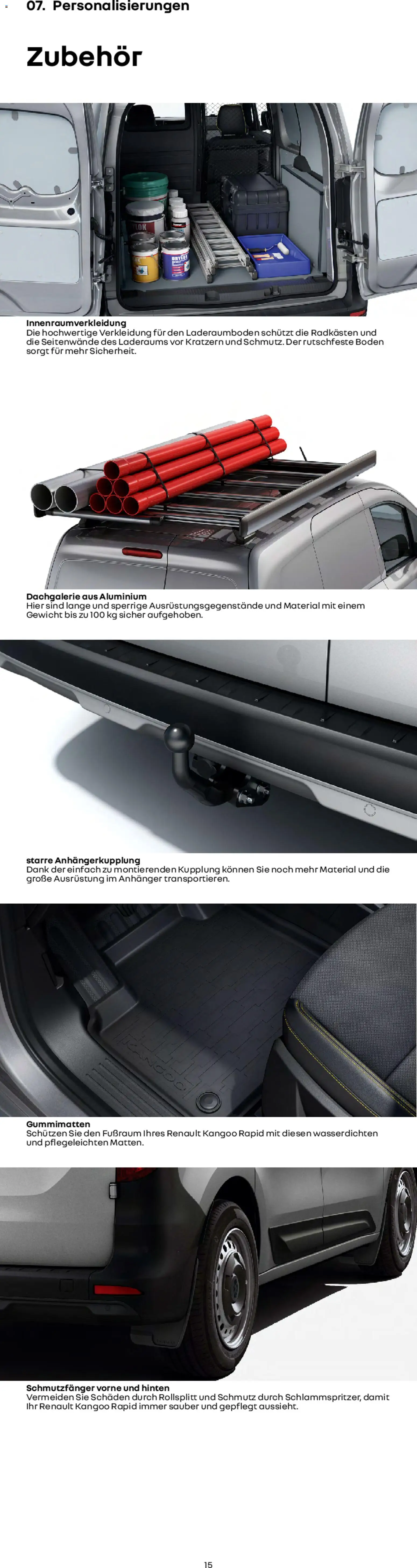 Renault Kangoo Rapid E-Tech – gültig ab 15.01.2026 | Seite: 15 | Produkte: Gewicht