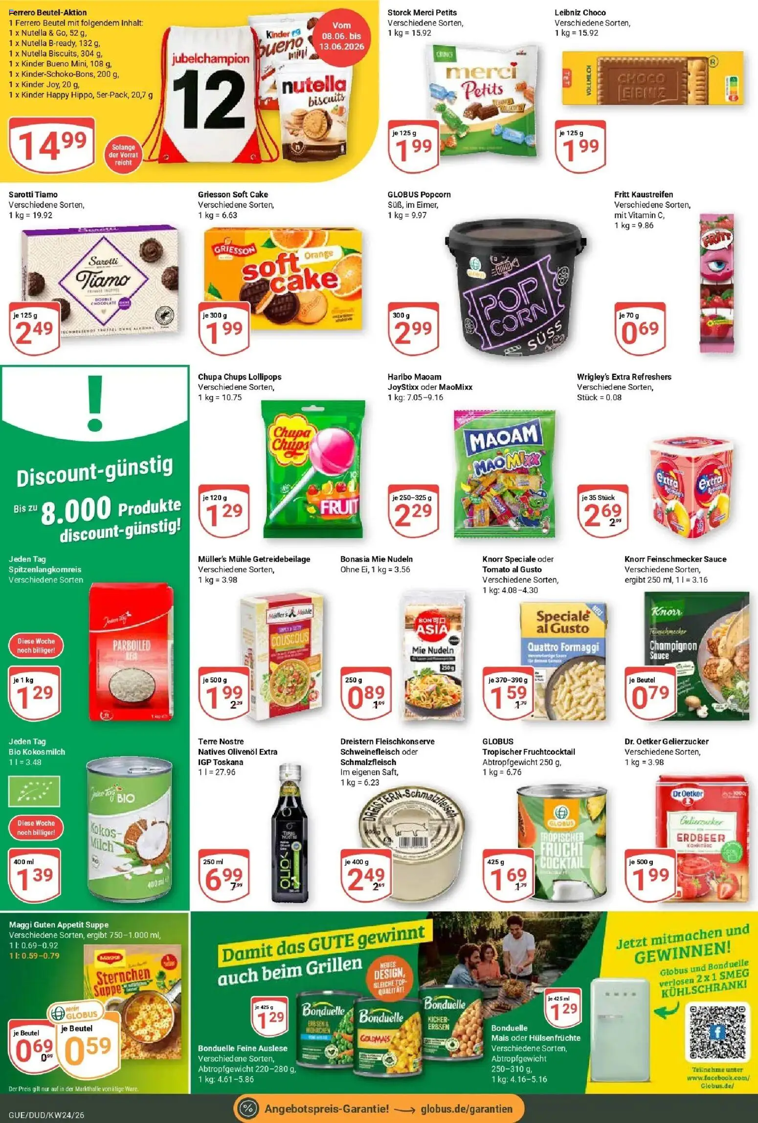 Globus Prospekt Saarbrücken-Dudweiler – gültig ab 08.06.2026 | Seite: 19 | Produkte: Mühle, Maggi, Knorr, Chips