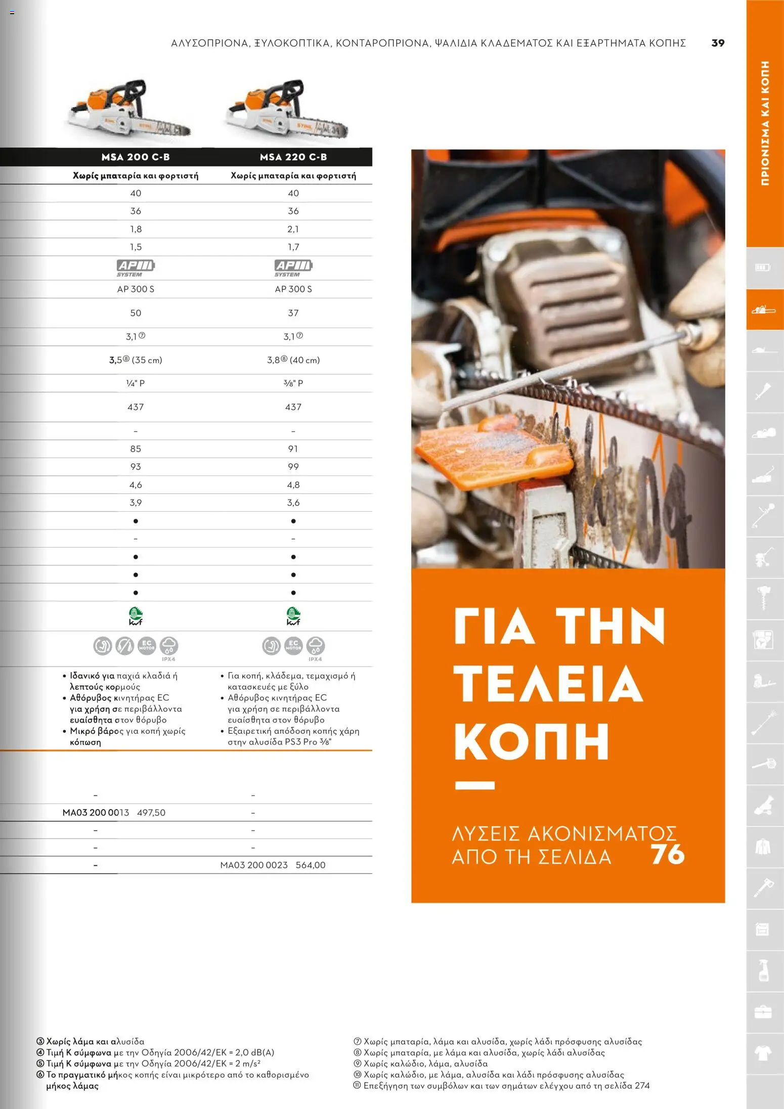 Stihl - Κατάλογος – σε ισχύ από 01/02/2026 | Σελίδα: 40
