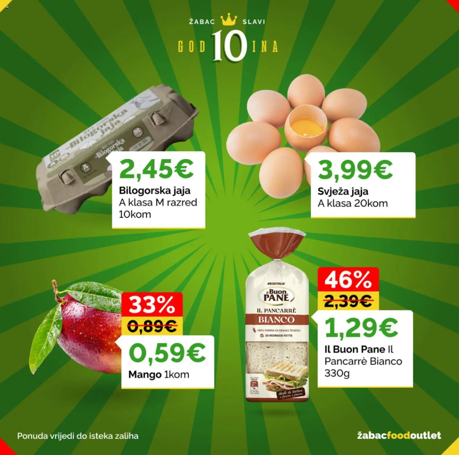 Žabac katalog | vrijedi od 04.05.2026 | Stranica: 6 | Proizvodi: Jaja, Mango