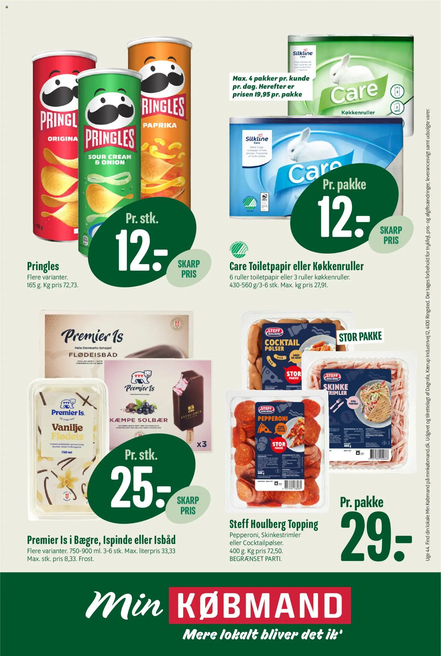 Min Købmand tilbudsavis – gyldig fra 23/10/2026 | Side: 14 | Produkter: Skinke, Cocktailpølser, Solbær, Paprika