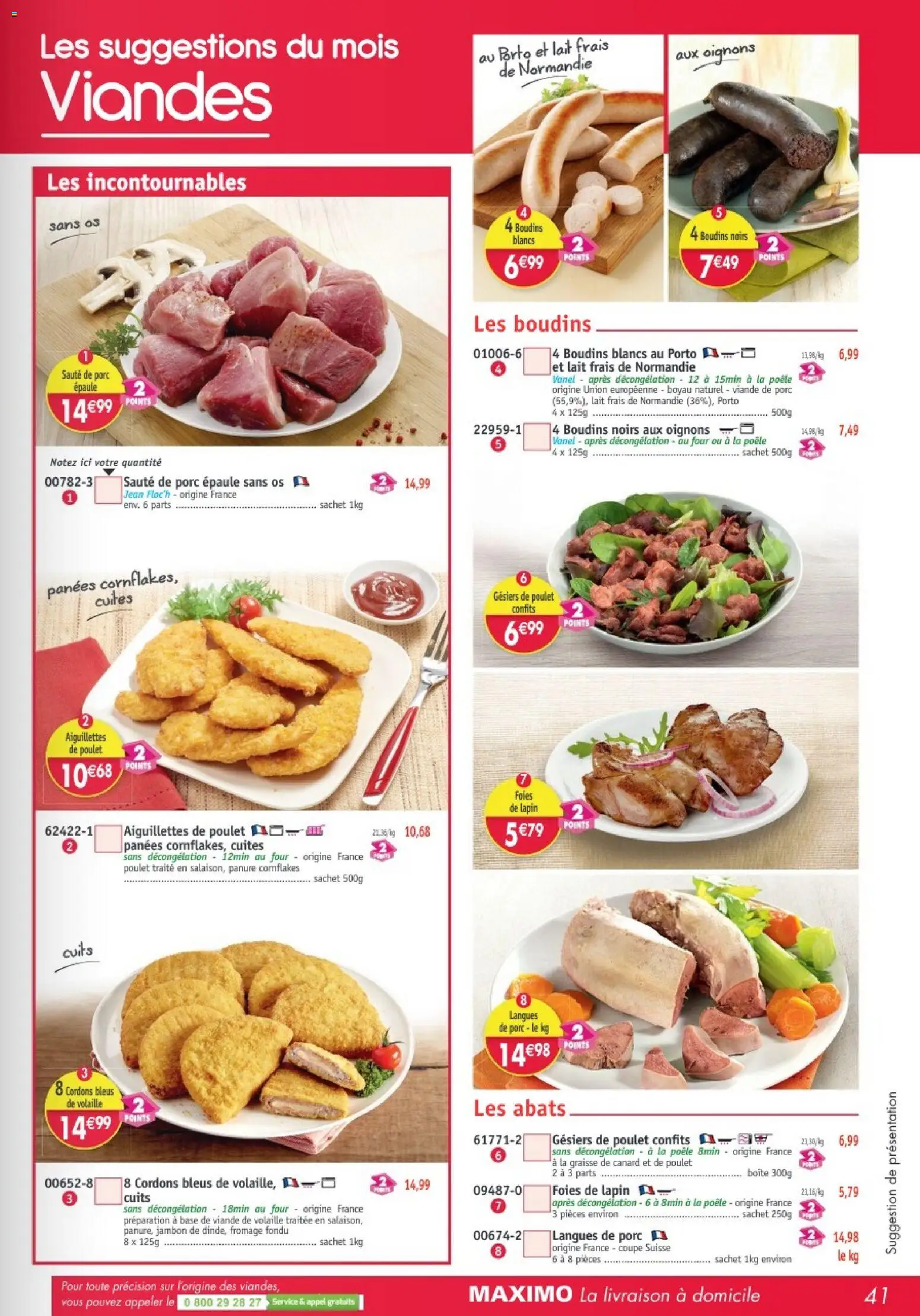 {H1} | Page: 41 | Produits: Viande de porc, Volaille, Jambon, Porc