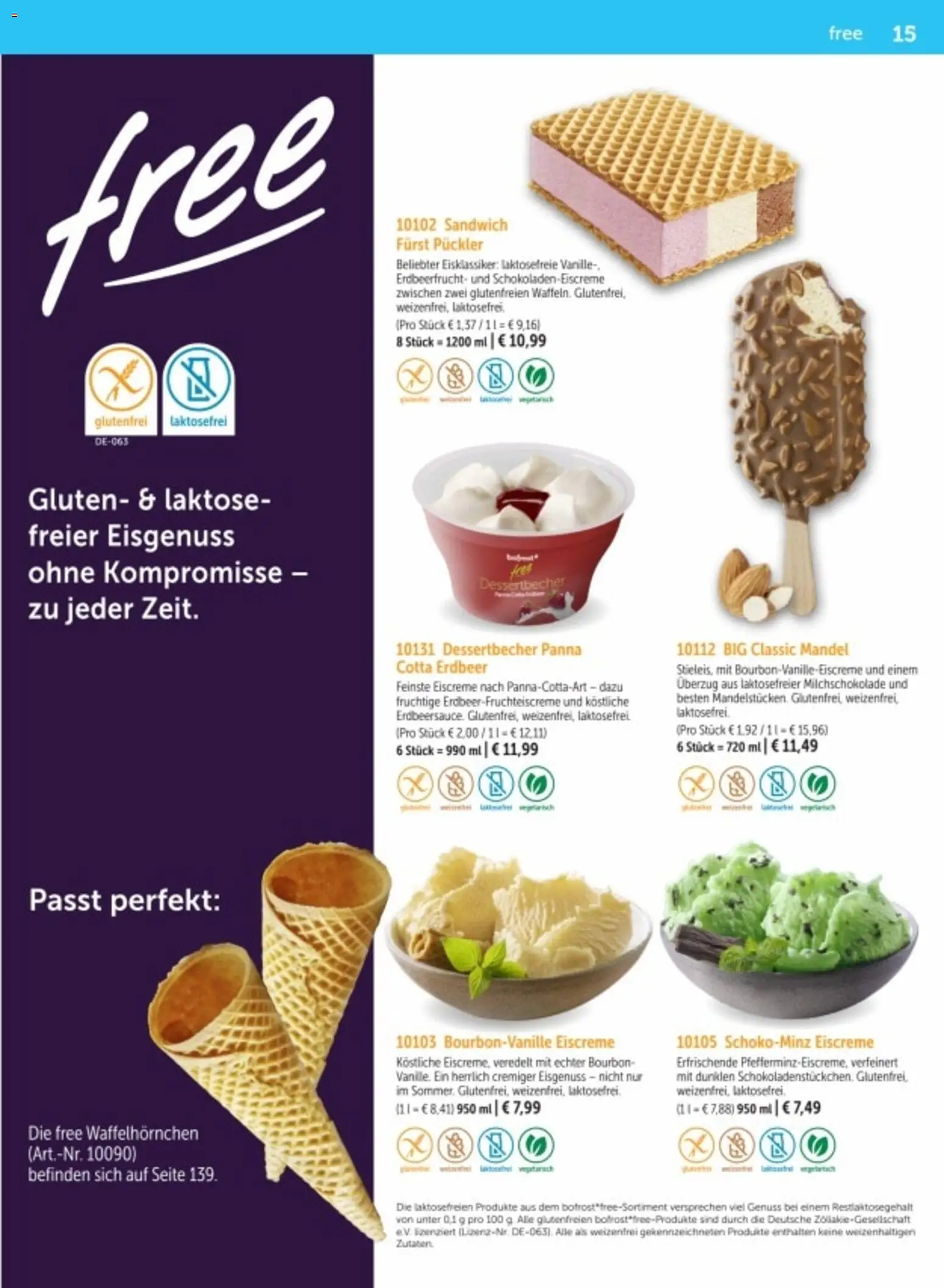 Bofrost Katalog – gültig ab 06.03.2026 | Seite: 15 | Produkte: Eiscreme, Vanille, Bourbon
