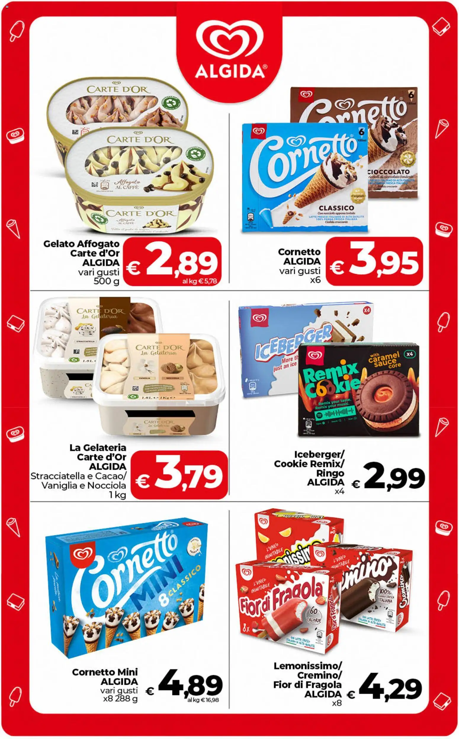 Volantino COOP del 21/07/2026 | Pagina: 23 | Prodotti: Cornetto, Panna, Latte, Nocciole