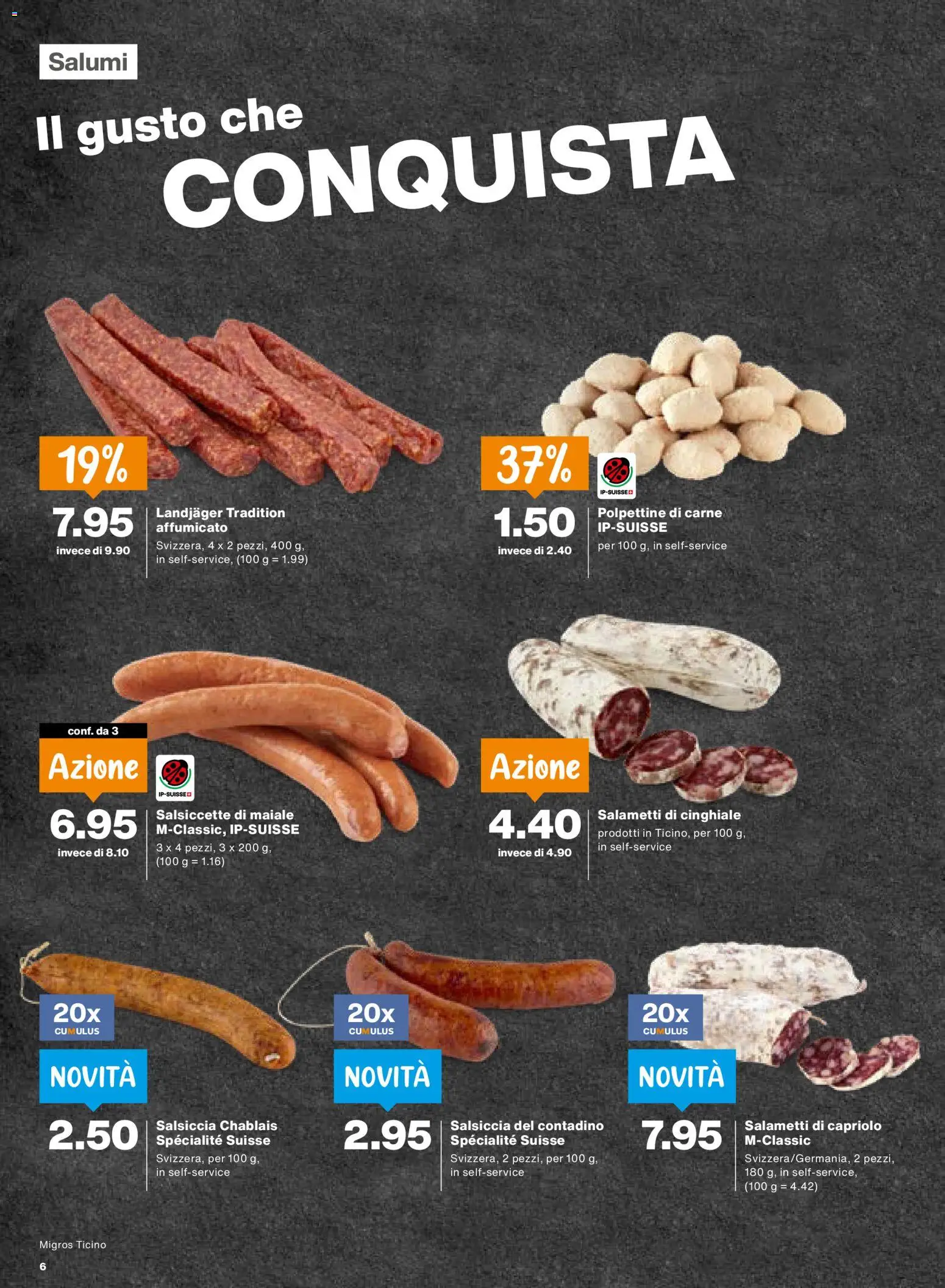 Migros aktionen IT – gültig ab 17.09.2026 | Seite: 6 | Produkte: Salami