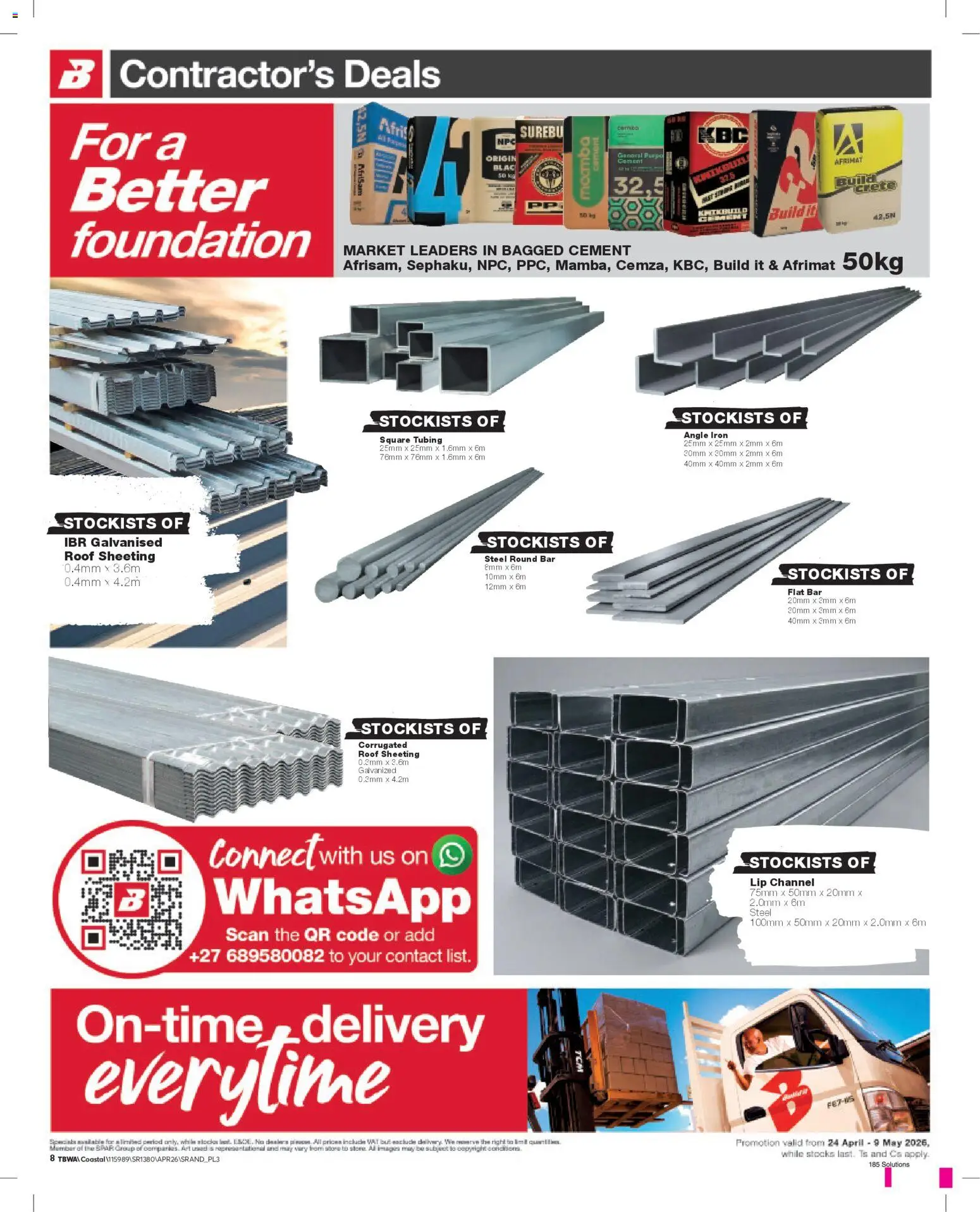 New Build It catalogue – valid from 24.04.2026 | Page: 8 | Products: Art, Iron, Foundation, Cement