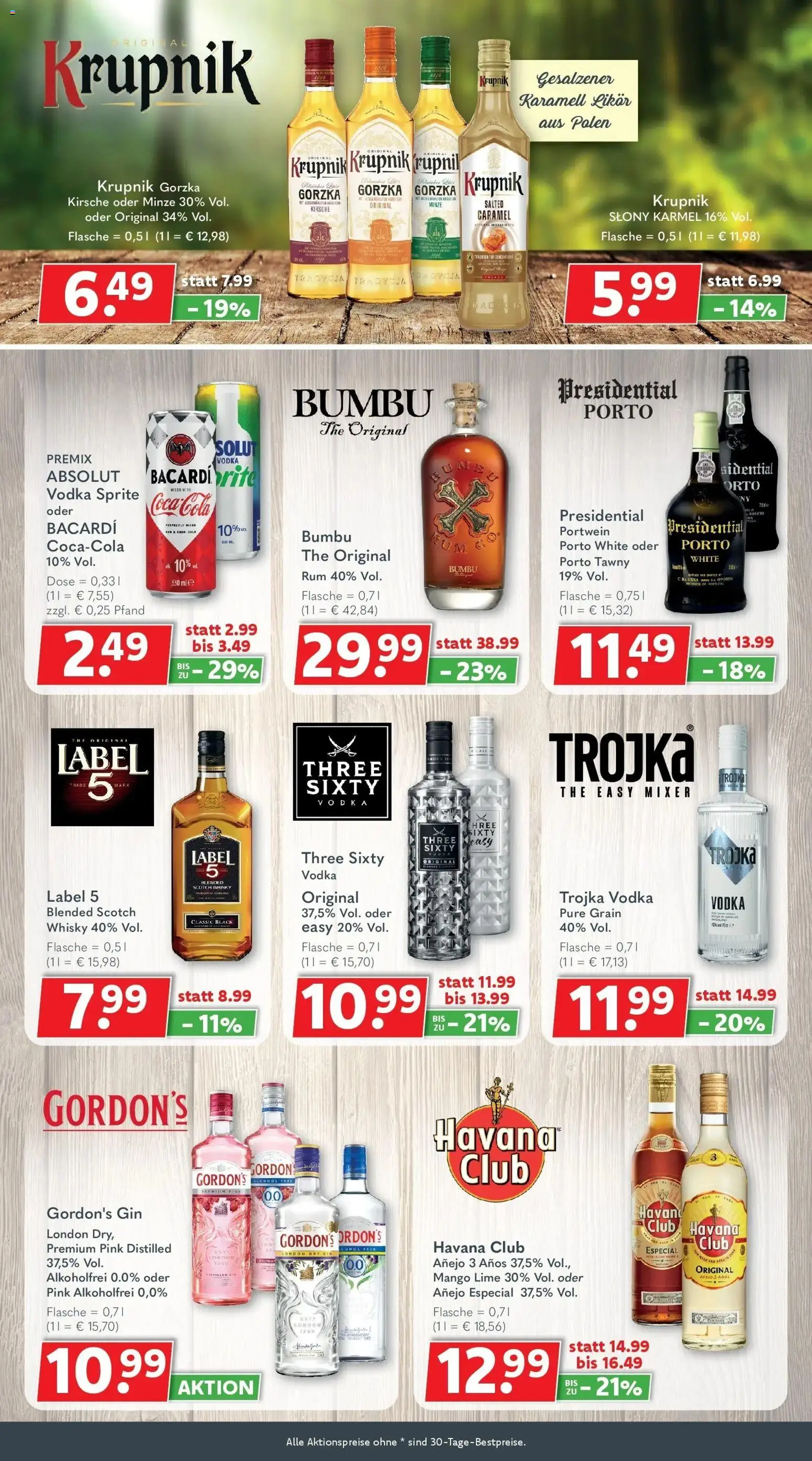 Getränkeland Prospekt Neustrelitz (ab 12.10.2026) zum Blättern | Seite: 5 | Produkte: Gordon's gin, Havana club, Bacardi, Sprite