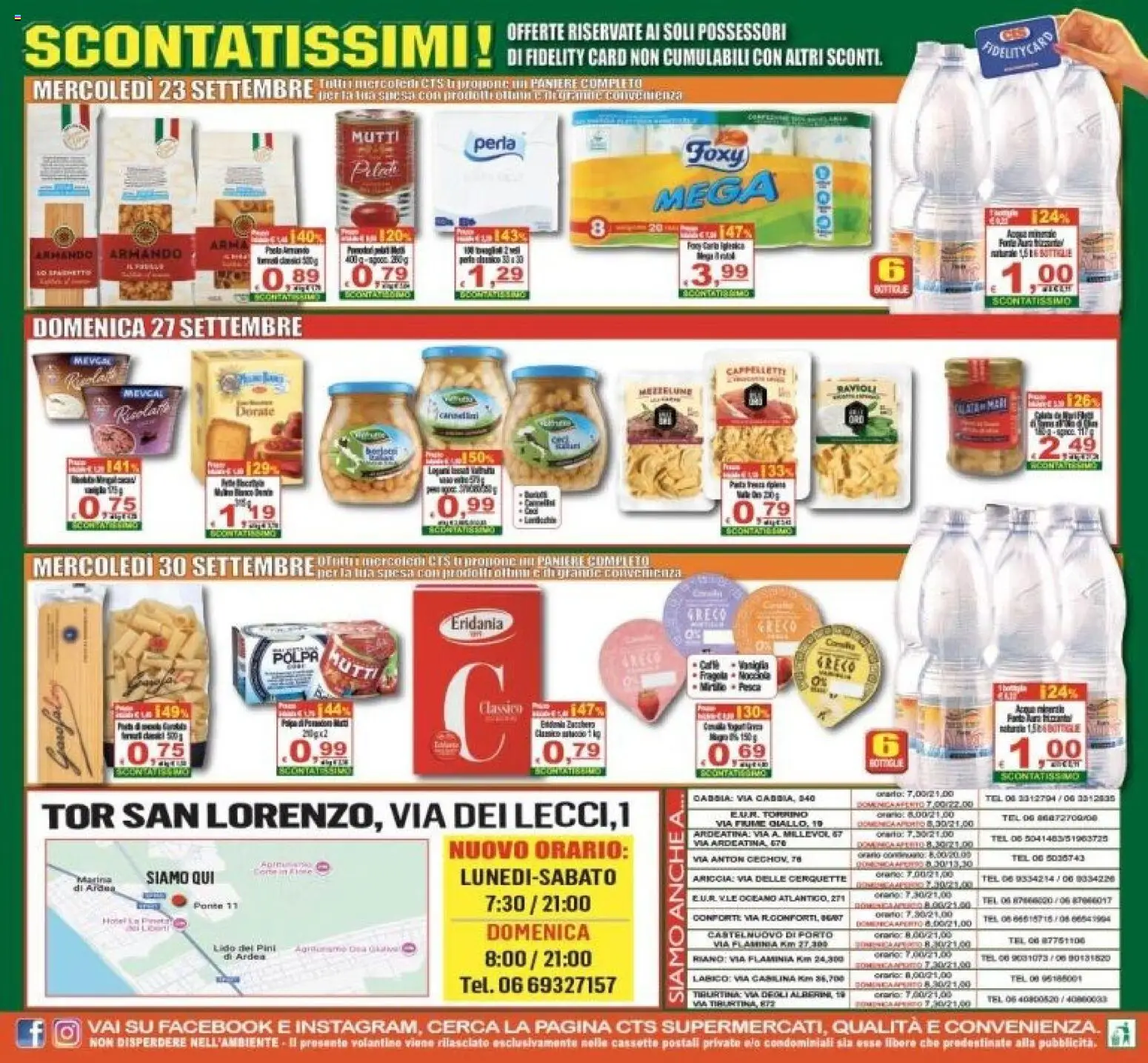 Volantino CTS del 23/09/2026 | Pagina: 22 | Prodotti: Cannellini, Ravioli, Mutti
