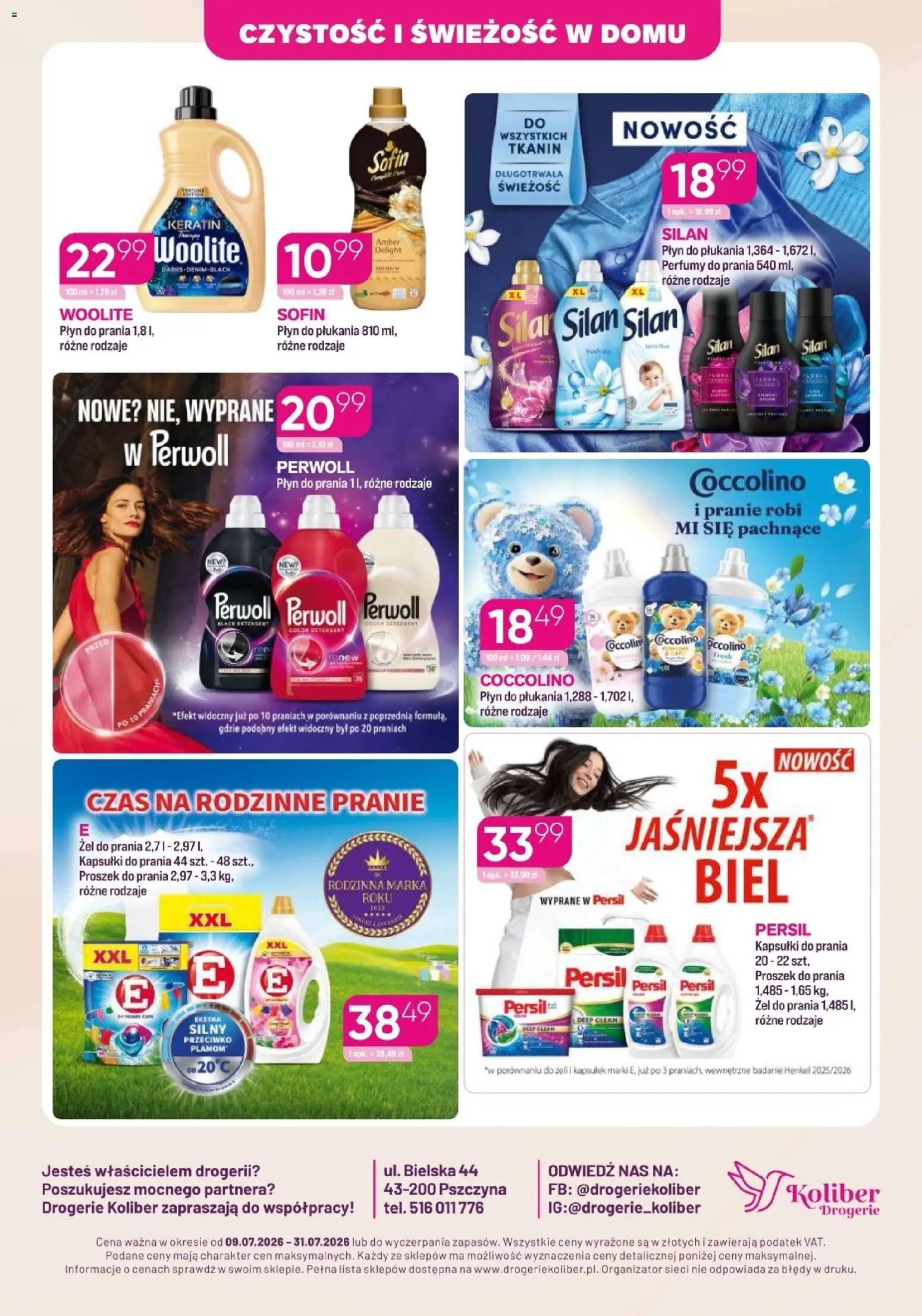 Koliber gazetka od 09.07.2026 | Strona: 8 | Produkty: Persil, Kapsułki do prania, Proszek do prania, Detergent