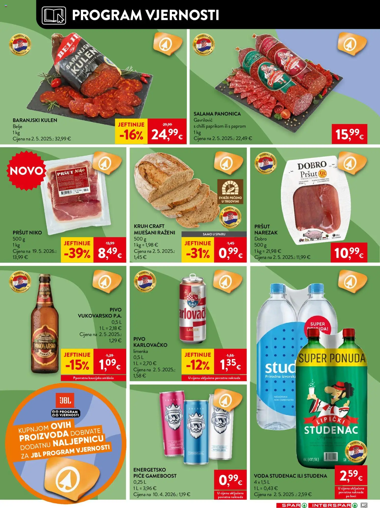 Spar katalog | vrijedi od 10.06.2026 | Stranica: 20 | Proizvodi: Karlovačko, Pivo, Pršut, Narezak