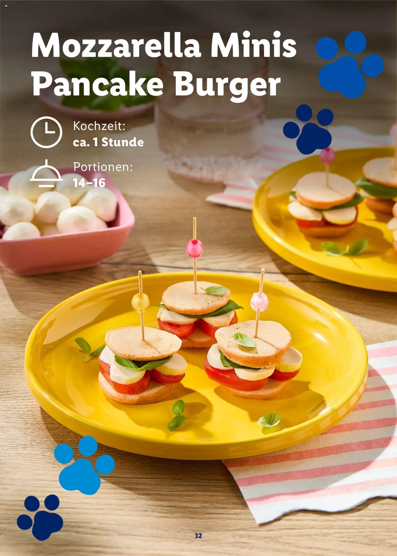 Lidl Německo leták - Paw Patrol od 20.07.2026 | Strana: 32 | Produkty: Burger, Mozzarella