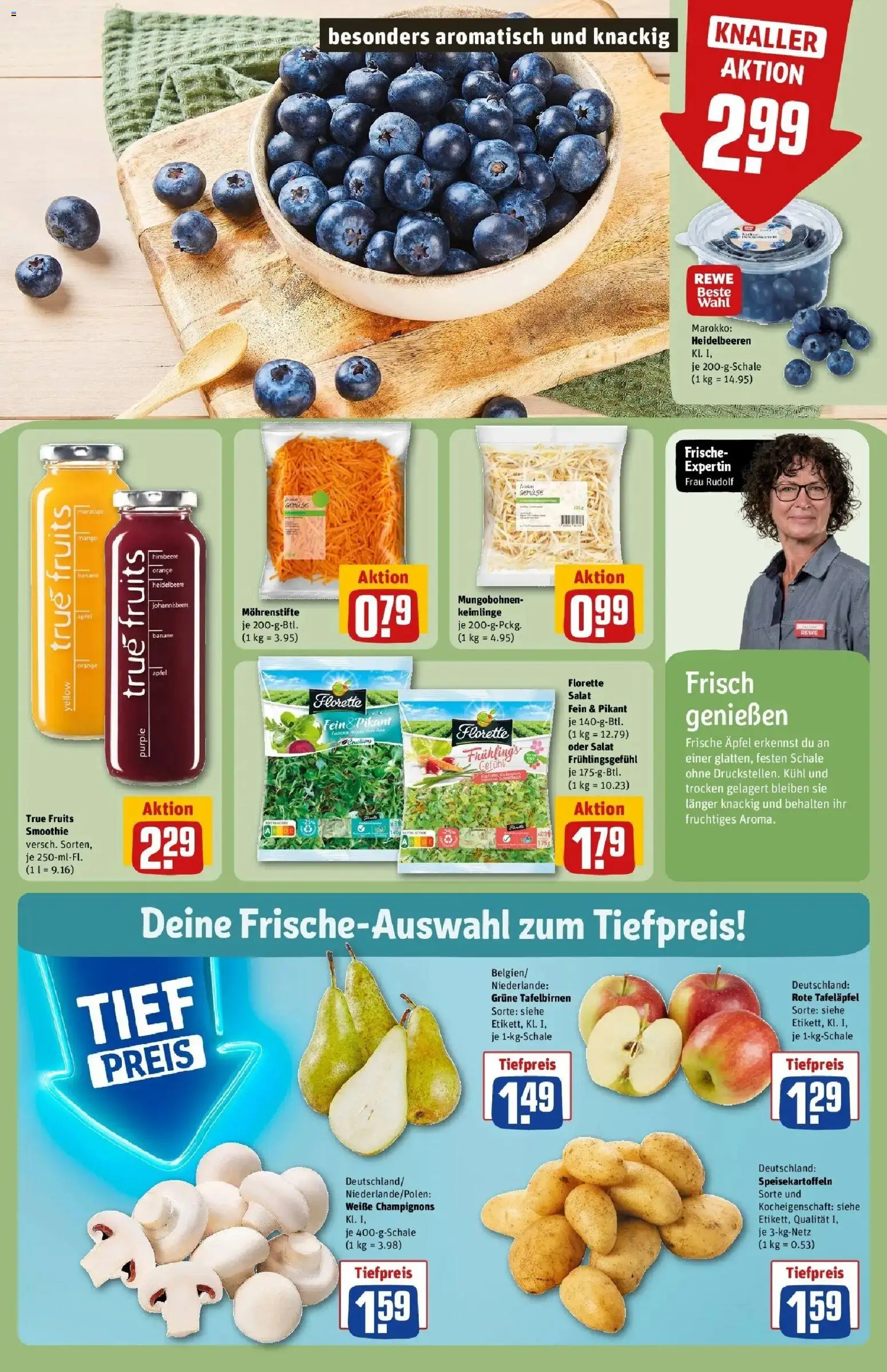 Rewe Prospekt Pegnitz	 – gültig ab 20.04.2026 | Seite: 12 | Produkte: Äpfel, Heidelbeeren, Champignons, Himbeere