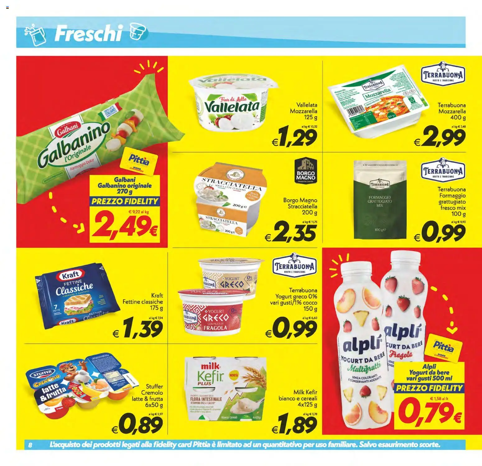 Volantino SuperConveniente del 11/08/2026 | Pagina: 8 | Prodotti: Kefir, Yogurt greco, Cereali, Frutta