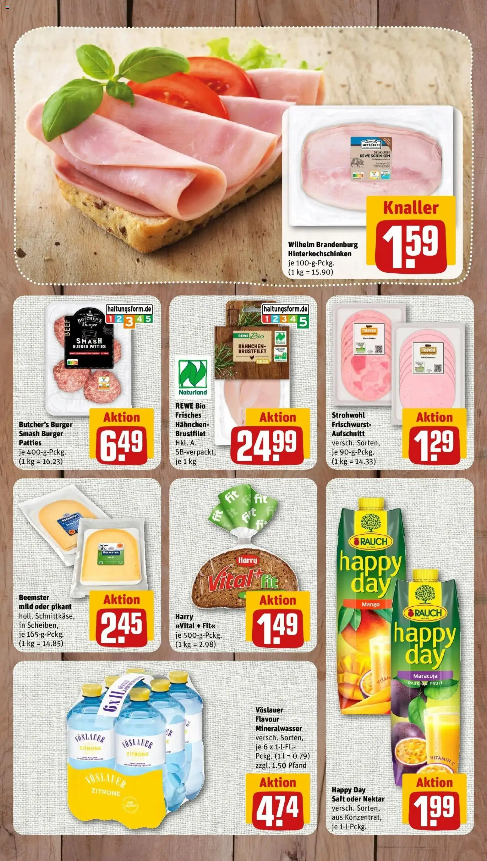 REWE Prospekt ab 12.10.2026 zum Blättern » Angebote | Seite: 8 | Produkte: Hahnchen, Burger, Zitrone, Schinken