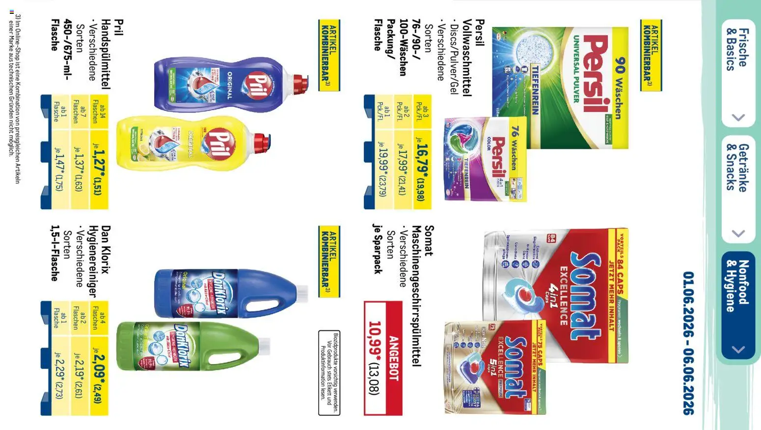 Metro Prospekt – gültig ab 01.06.2026 | Seite: 40 | Produkte: Zitrone, Pril, Persil