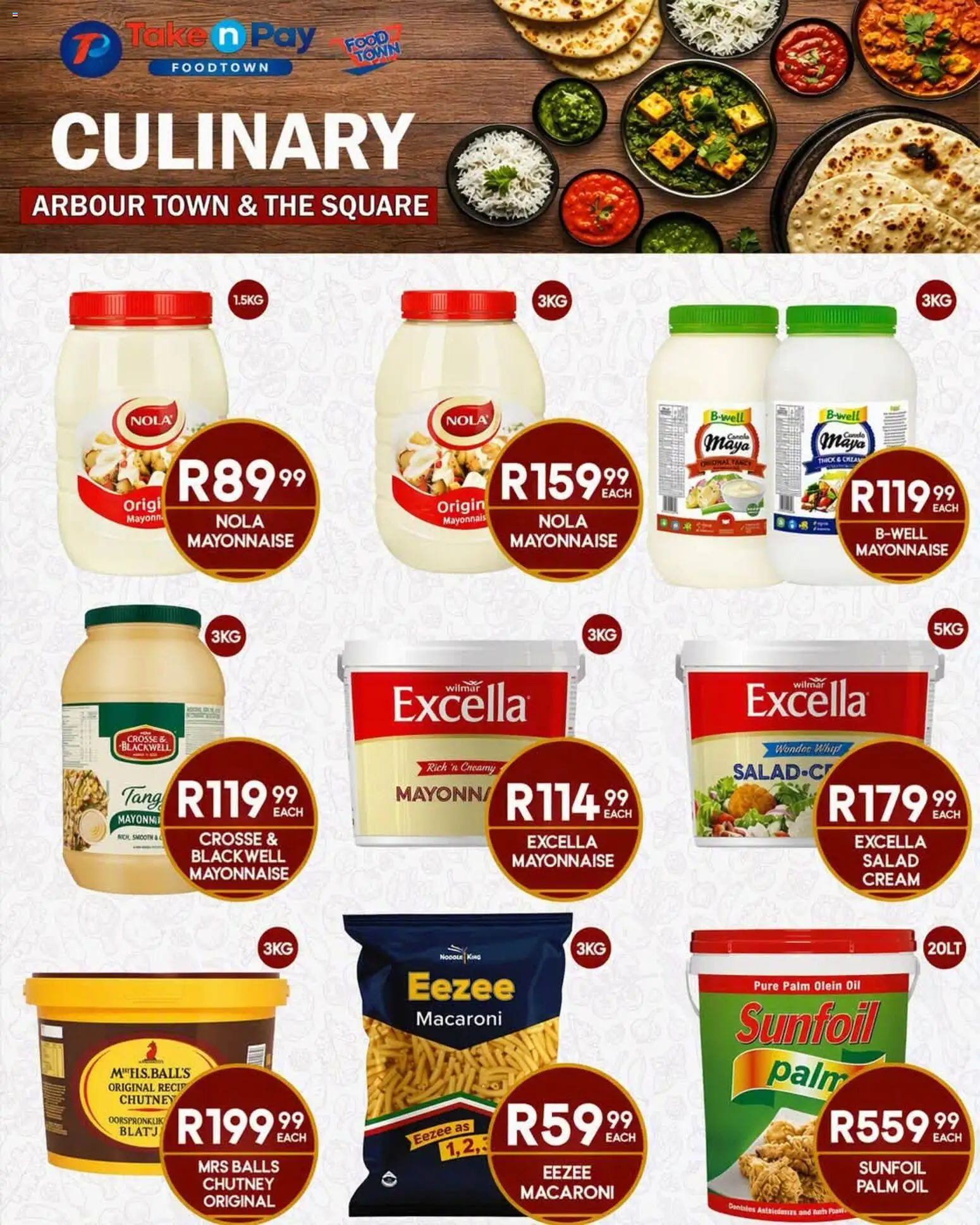 New Take n Pay catalogue – valid from 21/09/2026 | Page: 5 | Products: Chutney, Oil, Salad, Mayonnaise