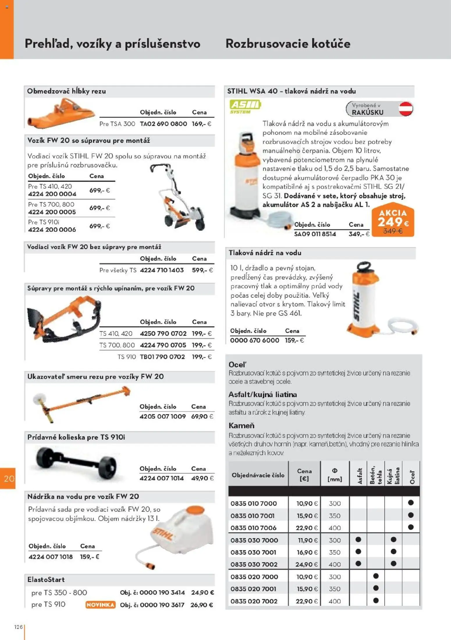 Nové STIHL akcie – leták je platný od 19.08.2026 | Strana: 126 | Produkty: Čerpadlo, Akumulátor