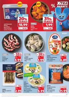 Pogląd oferty "Kaufland gazetka" - ważna od 29.04.2026 | Strona: 47 | Produkty: Karta, Pietruszka, Surimi, Ryby