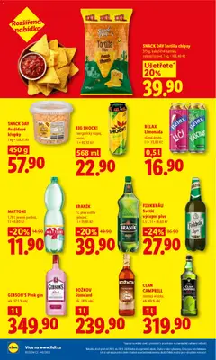Náhled letáku SNACK DAY Tortilla chipsy, 375 g, kukuřičné lupínky, solené/sýrové, 1 kg = 106,40 Kč od 29.09.2026 | Strana: 25