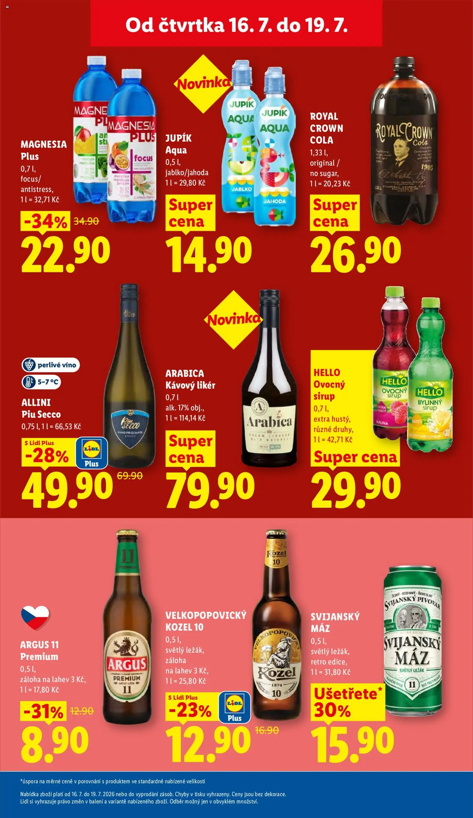Lidl leták od 16.07.2026 | Strana: 26 | Produkty: Sirup, Citron, Láhev, Cola