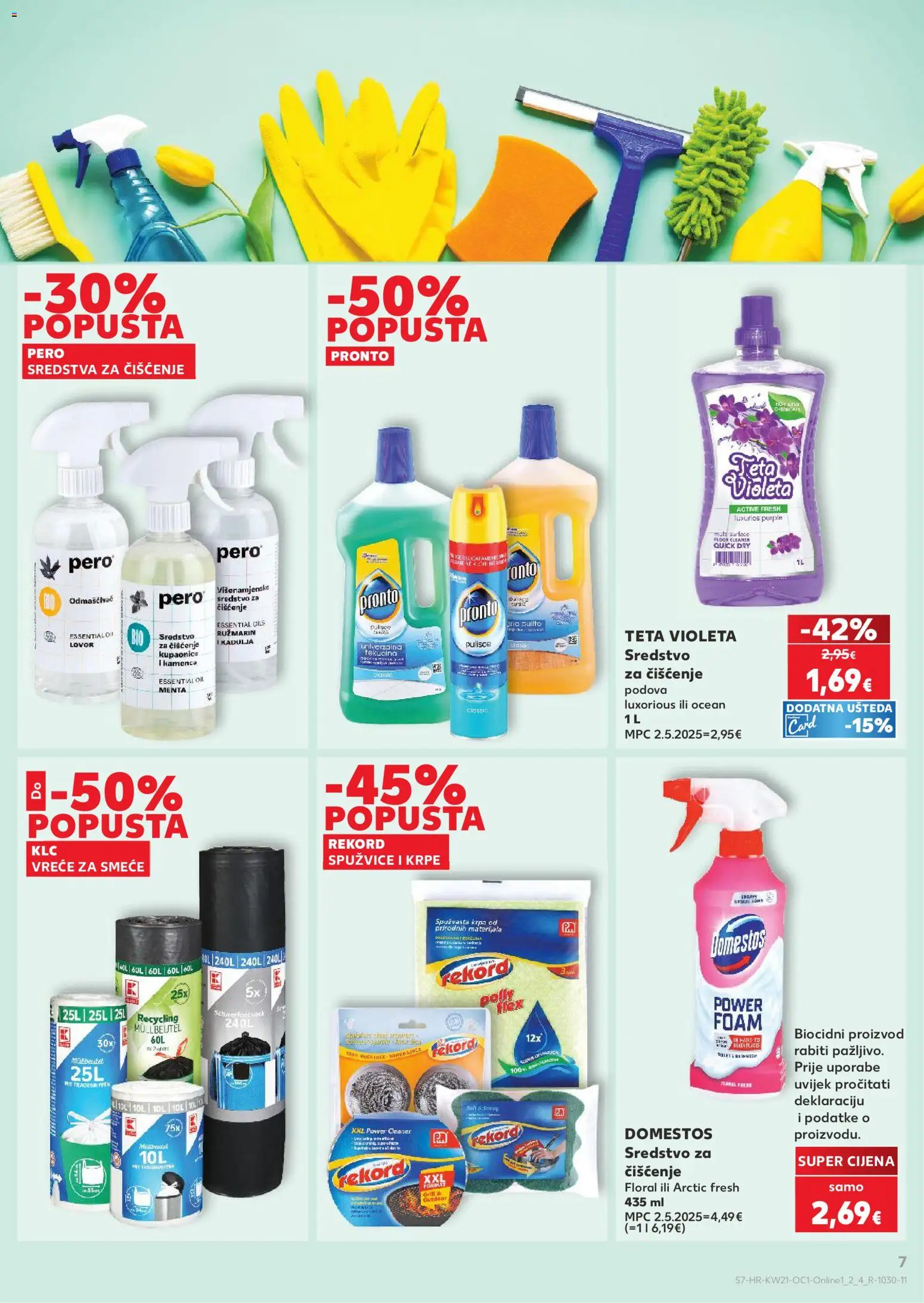 Kaufland katalog | vrijedi od 20.05.2026 | Stranica: 7 | Proizvodi: Kupaonica, Vreće za smeće, Ružmarin, Violeta