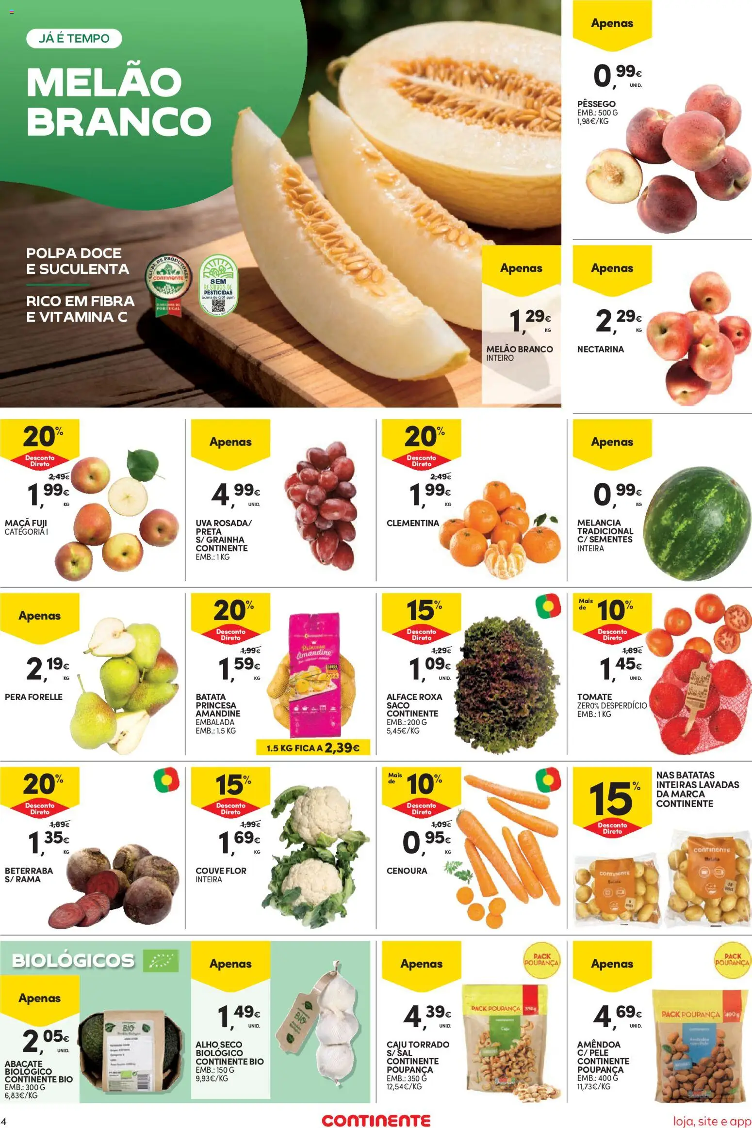 Continente Semanal Continente Bom Dia │ válido de 07/07/2026 | Página: 6 | Produtos: Sal, Maça, Vitamina c, Alface