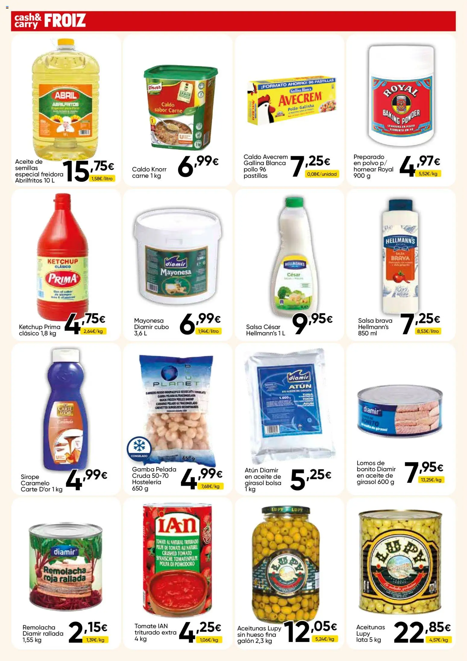 Froiz - Folleto Cash │ válido desde el 14.05.2026 | Página: 12 | Productos: Polvo, Aceite, Salsa brava, Bolsa