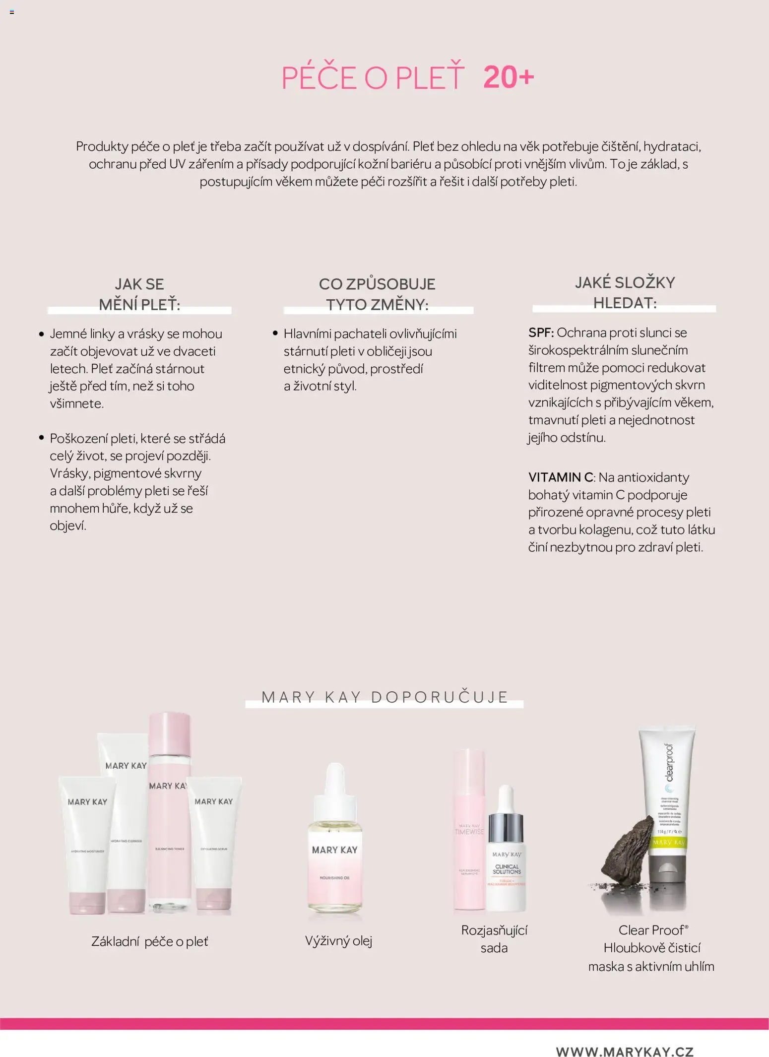 Mary Kay katalog - Průvodce péčí o pleť od 03.08.2026 | Strana: 21 | Produkty: Vitamin c, Olej, Maska