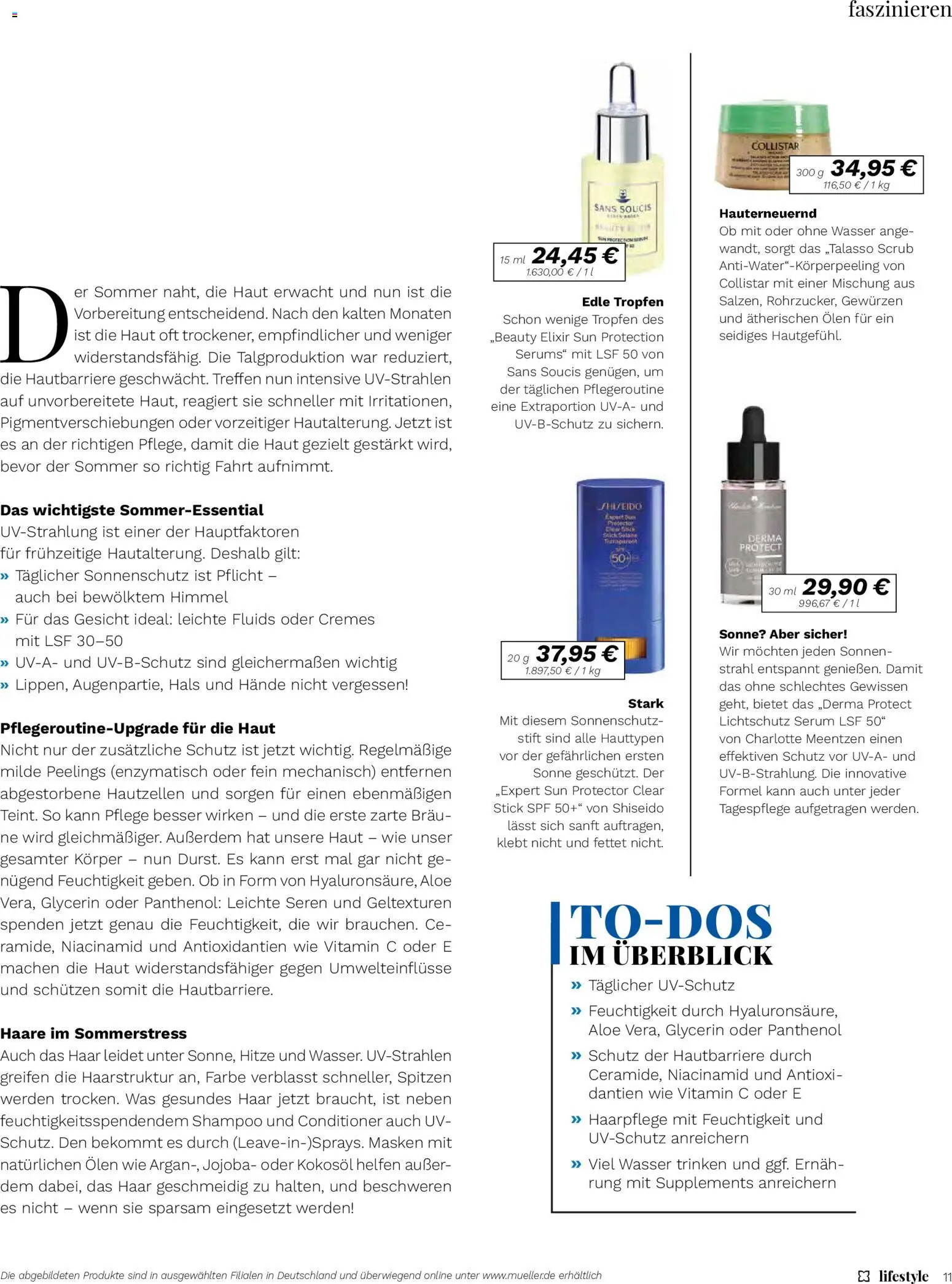 Müller Lifestyle – gültig ab 05.05.2026 | Seite: 11 | Produkte: Shampoo, Peeling, Wasser, Serum
