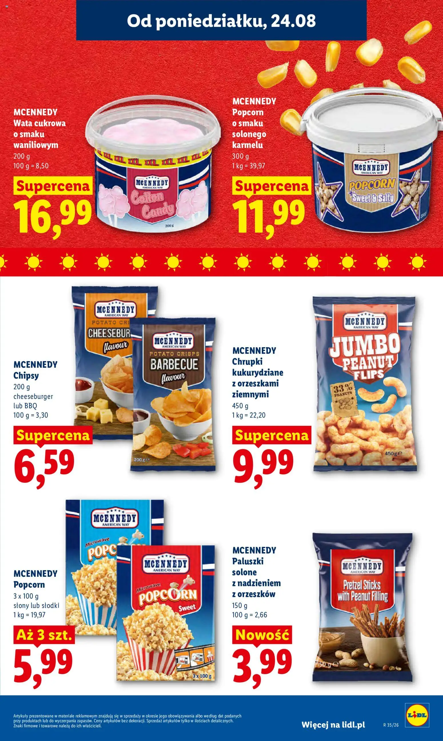 Lidl Polsko leták od 24.08.2026 | Strana: 59 | Produkty: Popcorn, Chipsy