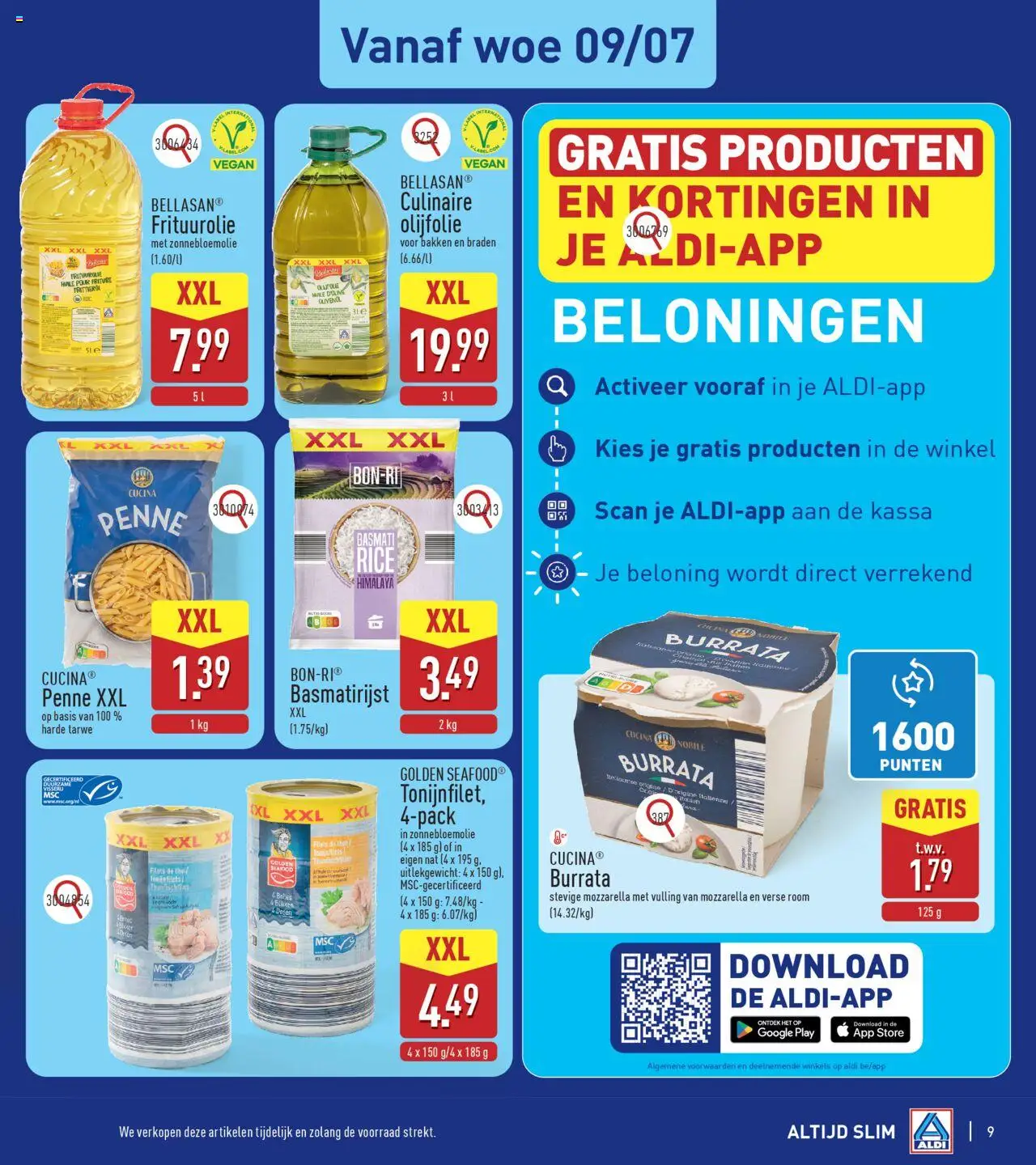 {H1} | Pagina: 9 | Producten: Olijfolie, Room, Tarwe, Mozzarella
