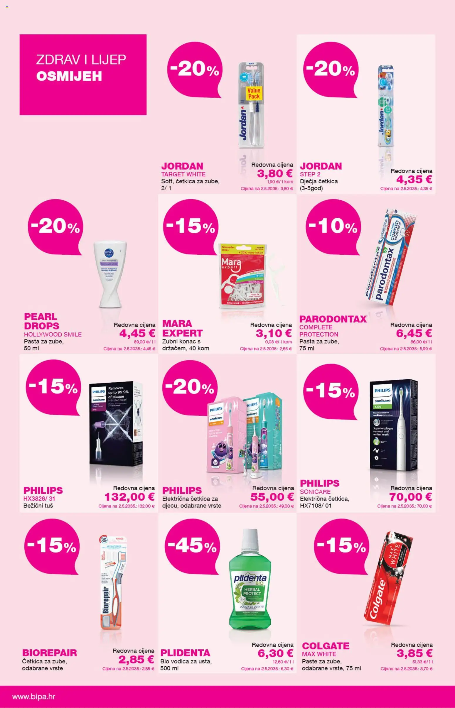 Bipa katalog | vrijedi od 01.09.2026 | Stranica: 6 | Proizvodi: Tuš, Zubni konac, Vodica za usta, Pasta