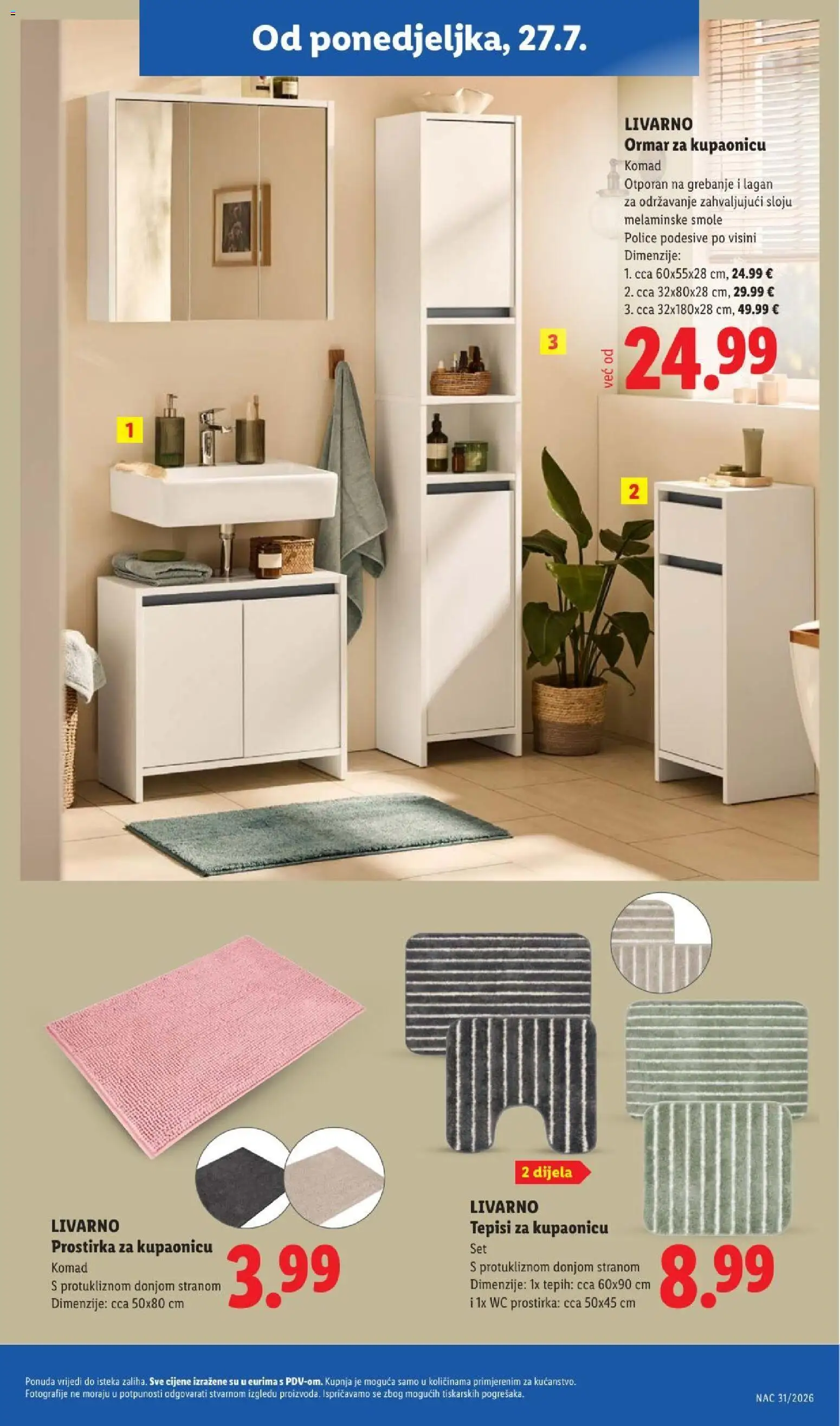 Lidl katalog | vrijedi od 23.07.2026 | Stranica: 29 | Proizvodi: Ormar, Tepih